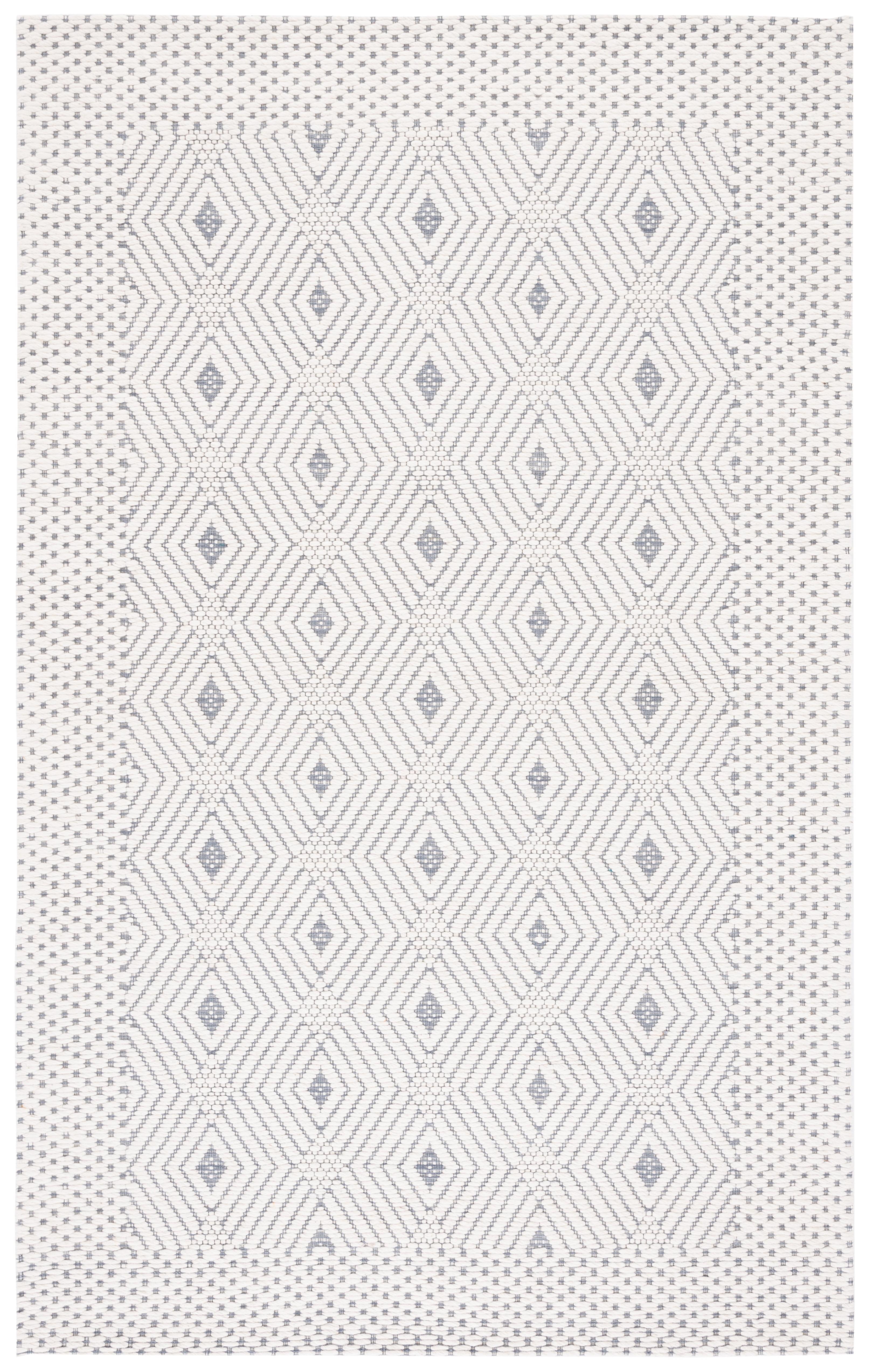 Marbella MRB426 Hand Woven Indoor Accent Rug - Ivory/Grey - 3'x5' - Safavieh