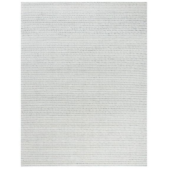 SAFAVIEH Marbella Alicia Geometric Diamonds Wool Area Rug, Silver/Ivory, 10' x 14'