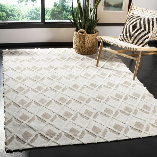 Marbella MRB602 Handmade Indoor Area Rug - Beige/Ivory - 4'x6' - Safavieh