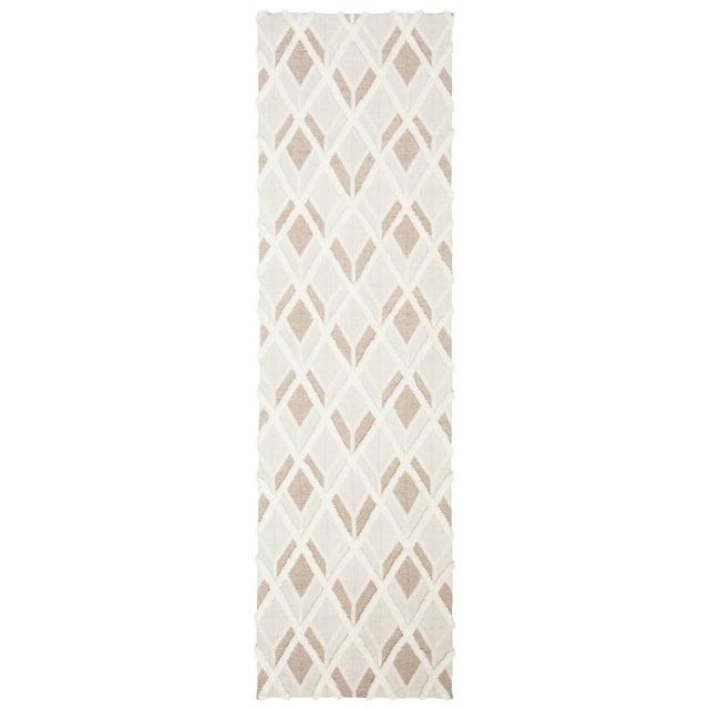 Marbella MRB602 Handmade Indoor Runner - Beige/Ivory - 2'3"x8' - Safavieh