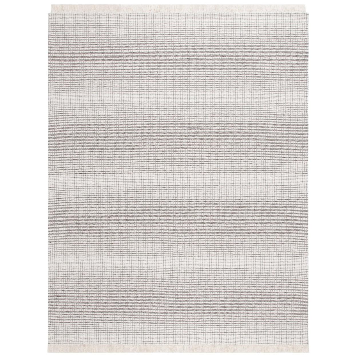 Safavieh Marbella Hand Woven Wool With Cotton Cloth Backing Striped Rug