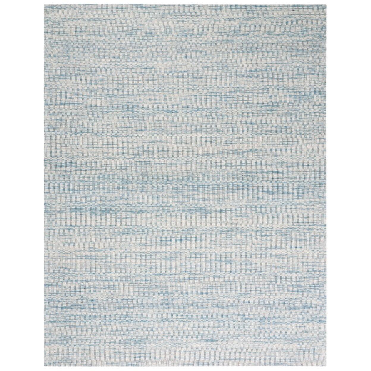 Marbella MRB311 Hand Woven Indoor Area Rug - Blue/Ivory - 6'x6' - Safavieh