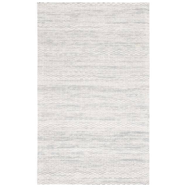 Marbella MRB311 Hand Woven Indoor Accent Rug - Light Grey - 4'x6' - Safavieh