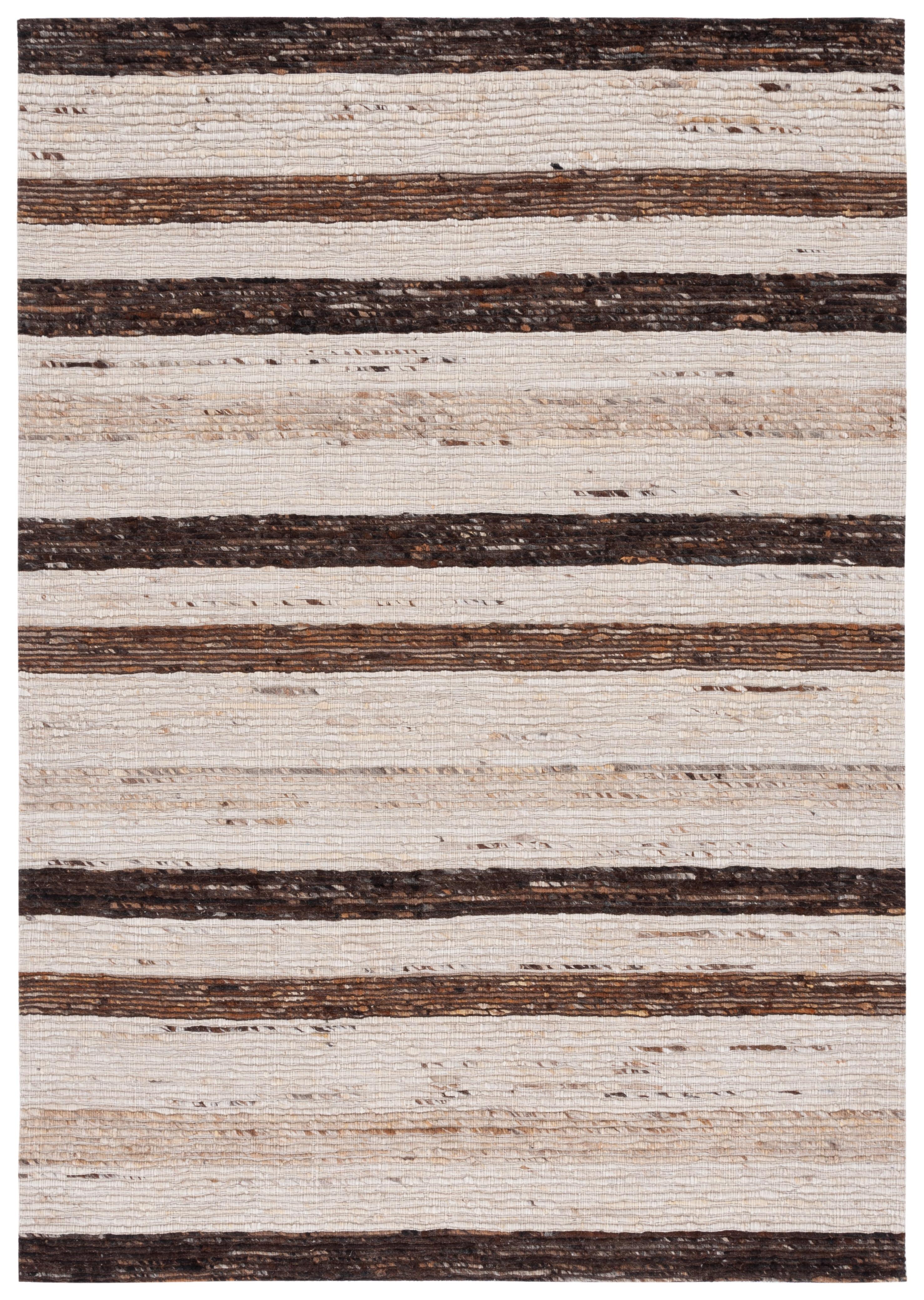 Marbella MRB225 Hand Loomed Indoor Area Rug - Brown/Beige - 8'x10' - Safavieh