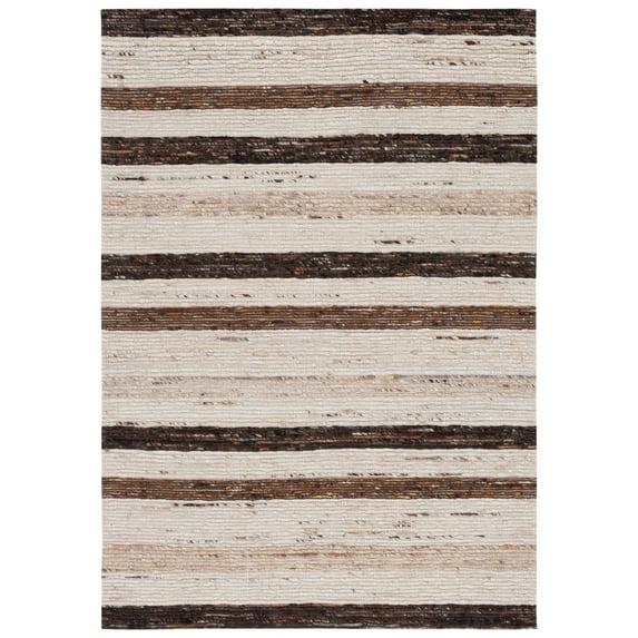 Marbella MRB225 Hand Loomed Indoor Area Rug - Brown/Beige - 8'x10' - Safavieh