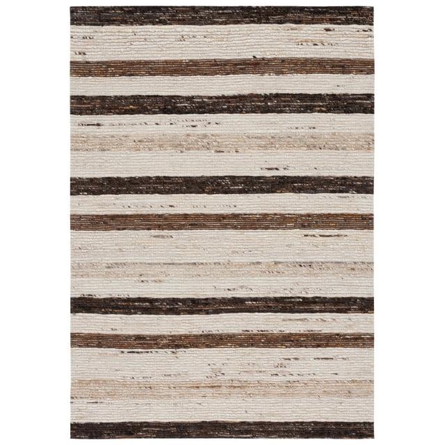 Marbella MRB225 Hand Loomed Indoor Area Rug - Brown/Beige - 8'x10' - Safavieh