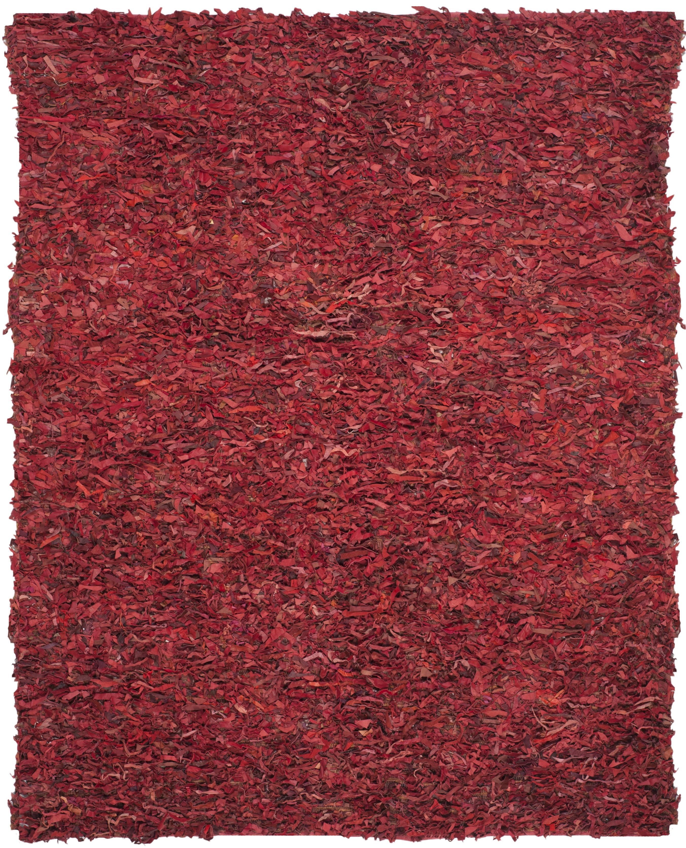 Schaefer Handwoven Leather Solid Color Rug