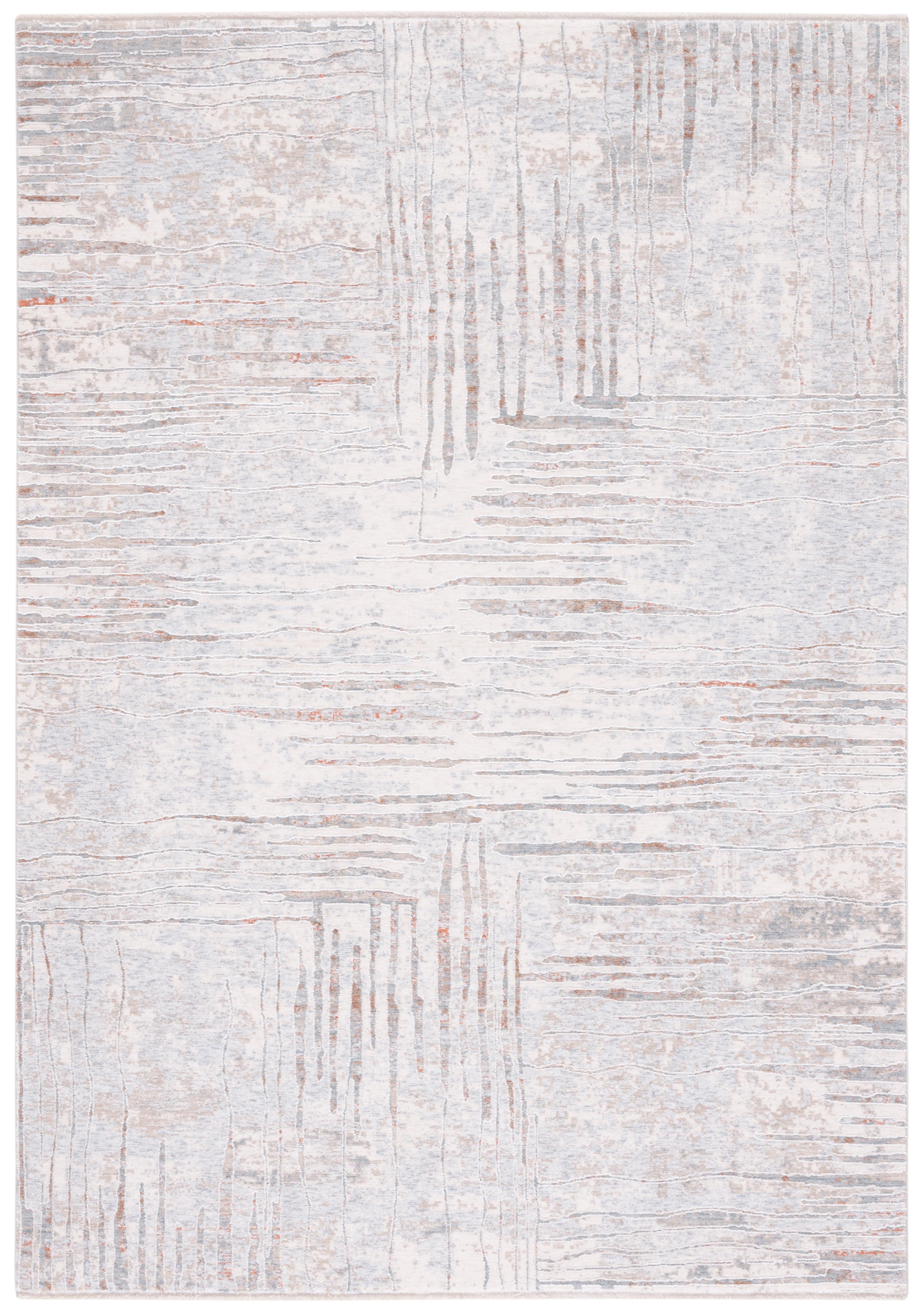 Marmara MRM304 Power Loomed Area Rug - Beige/Blue Rust - 5'x8'2" - Safavieh.