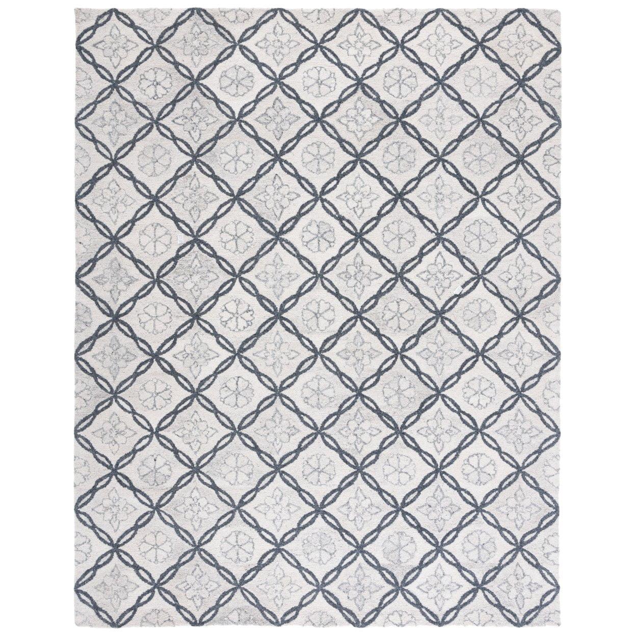 Marquee MRQ118 Hand Tufted Indoor Area Rug - Ivory/Grey - 8'x10' - Safavieh