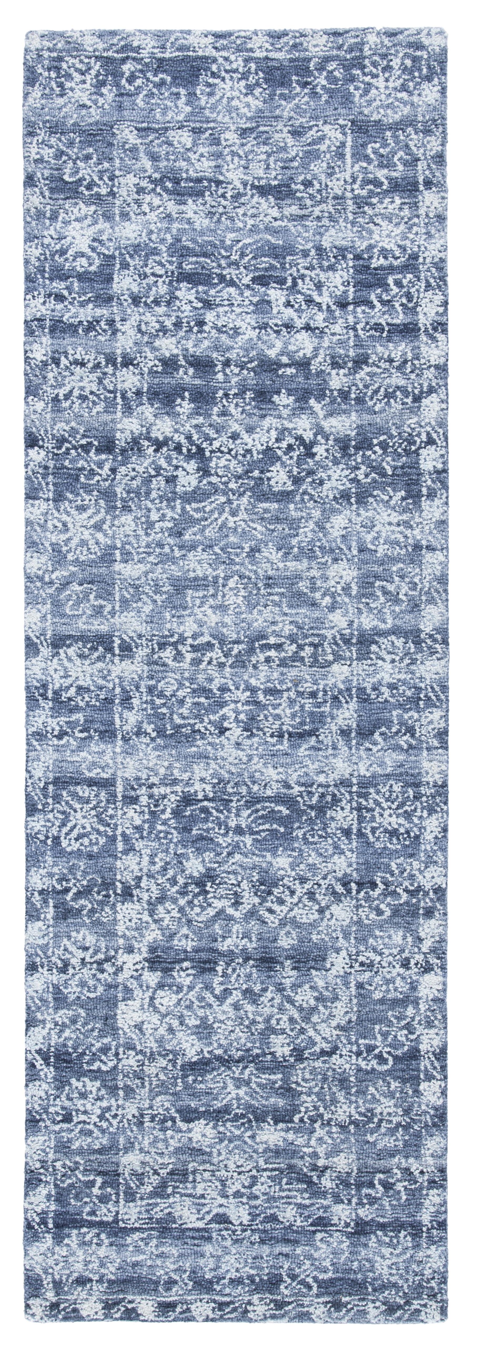 SAFAVIEH Marquee Lena Geometric Runner Rug, Navy, 2'6" x 8'