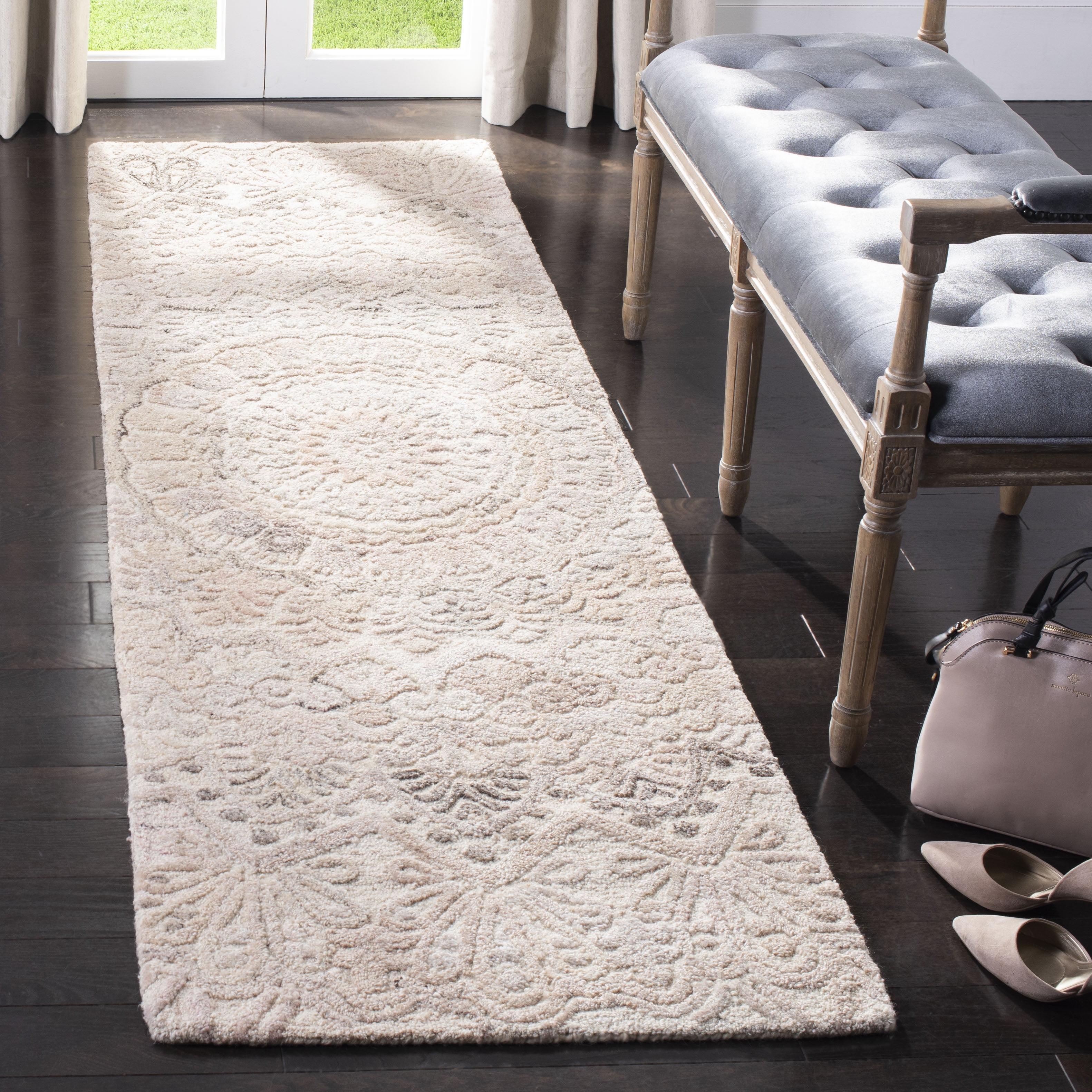 Marquee MRQ110 Hand Tufted Indoor Runner Rug - Beige/Ivory - 2'3"x8' - Safavieh