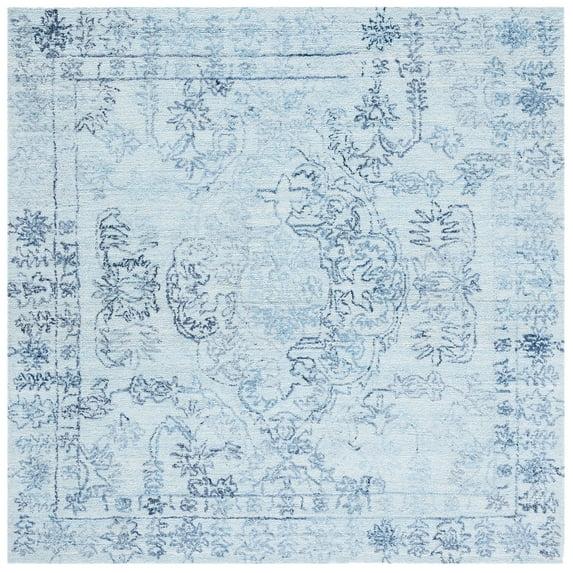 Marquee MRQ112 Hand Tufted Indoor Area Rug - Light Blue/Navy - 6'x6' - Safavieh