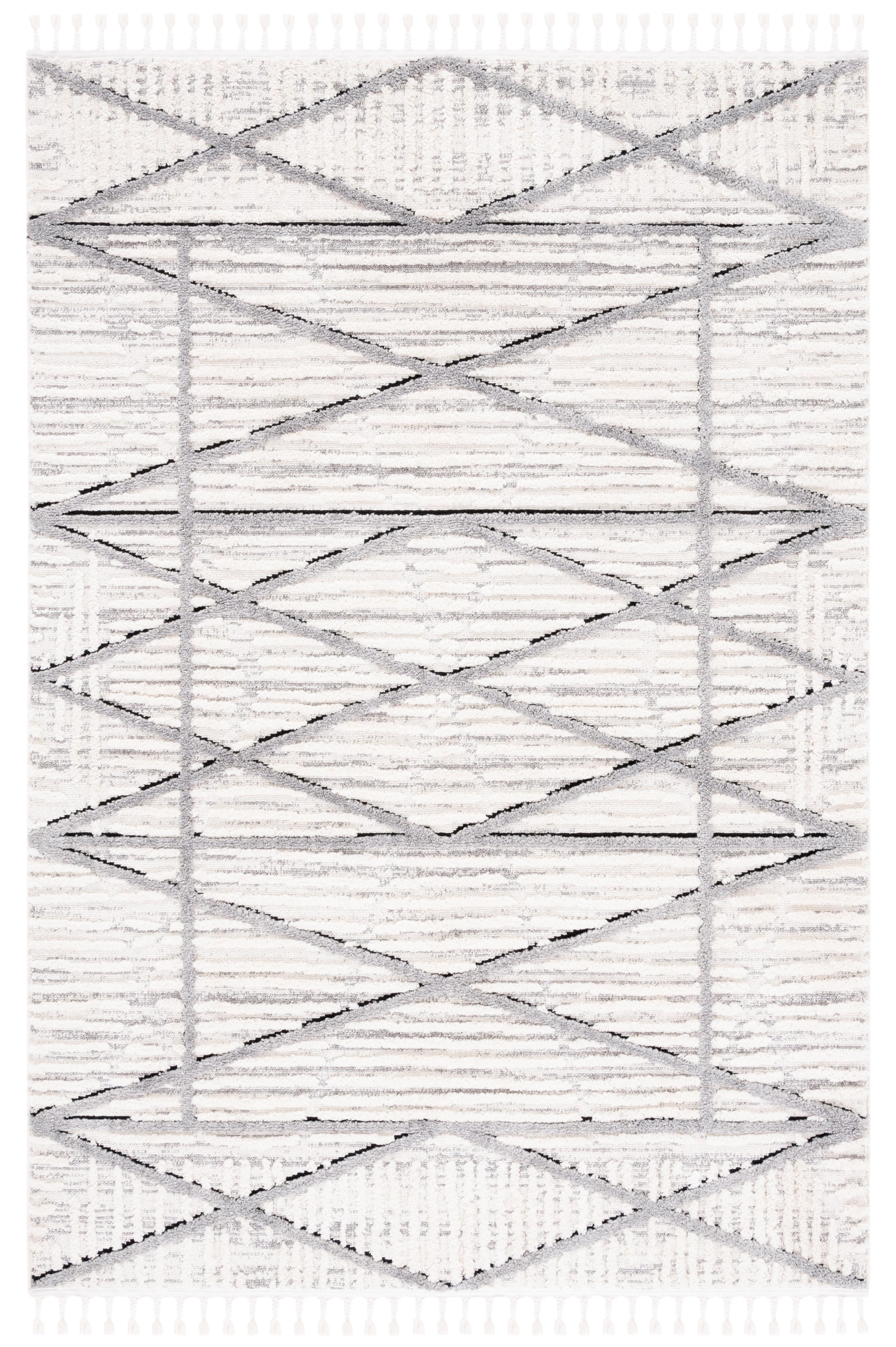 Marrakesh MRK540 Power Loomed Area Rug - Beige/Grey - 4'x6' - Safavieh.