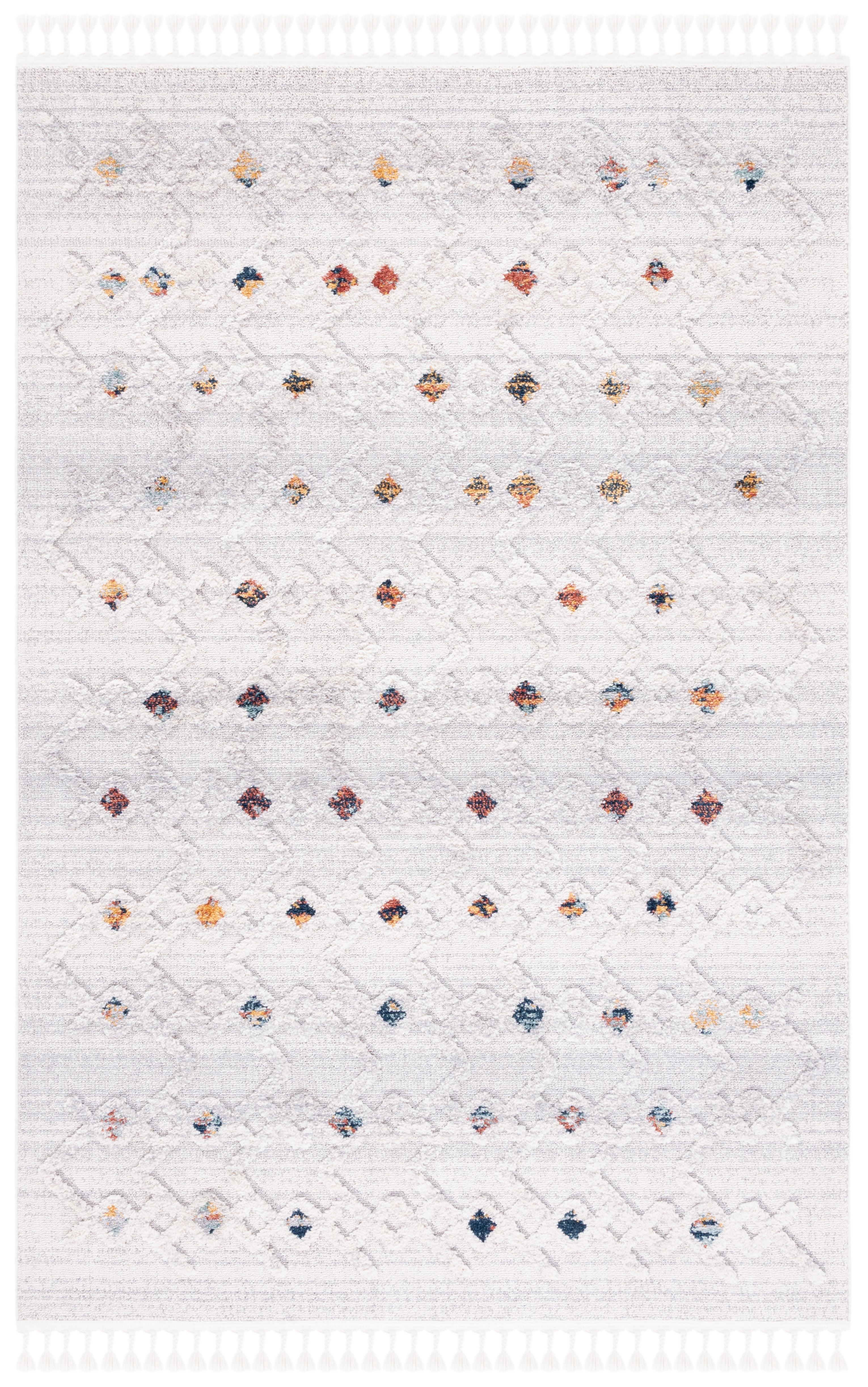 Marrakesh MRK568 Power Loomed Area Rug - Grey/Light Grey - 5'3"x7'6" - Safavieh.