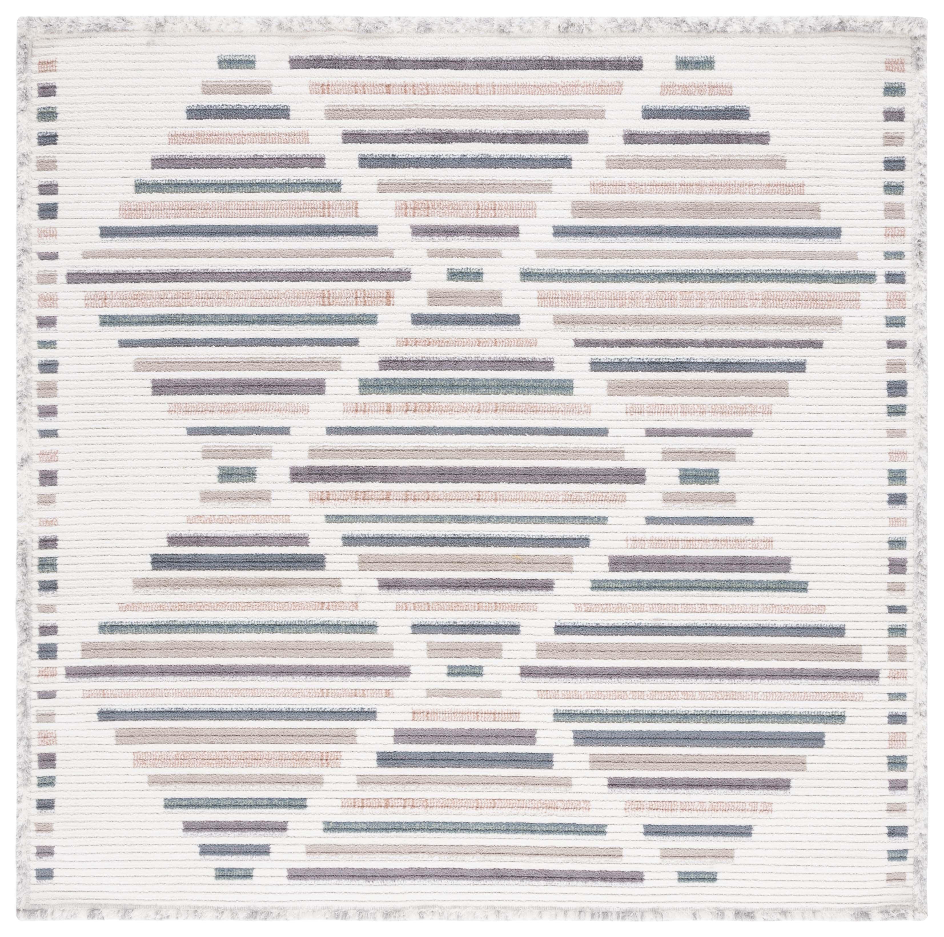Marrakesh MRK614 Power Loomed Area Rug - Ivory/Multi - 6'7"x6'7" - Safavieh.