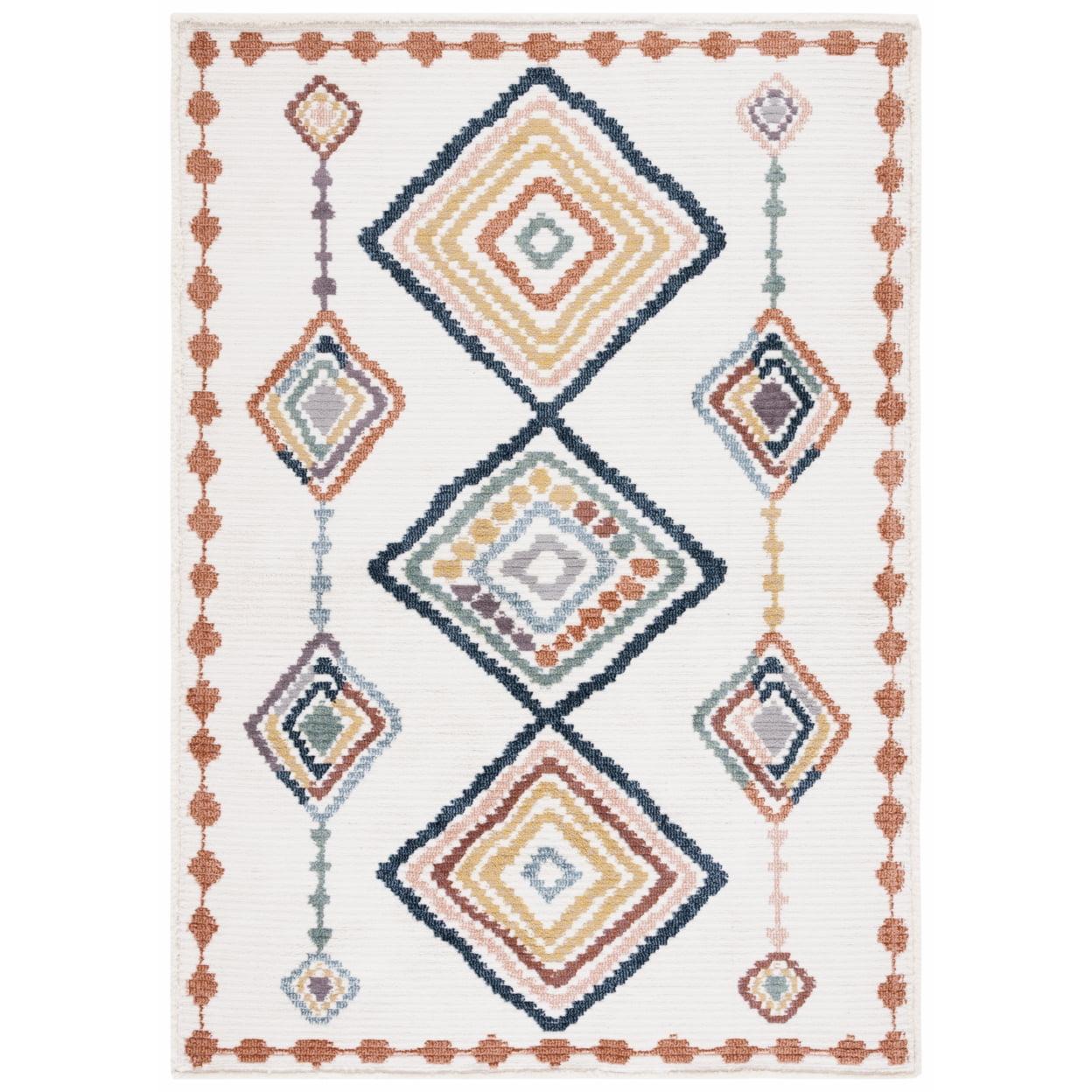 Hand-Knotted Ivory Marrakesh 9' x 12' Wool & Synthetic Rug