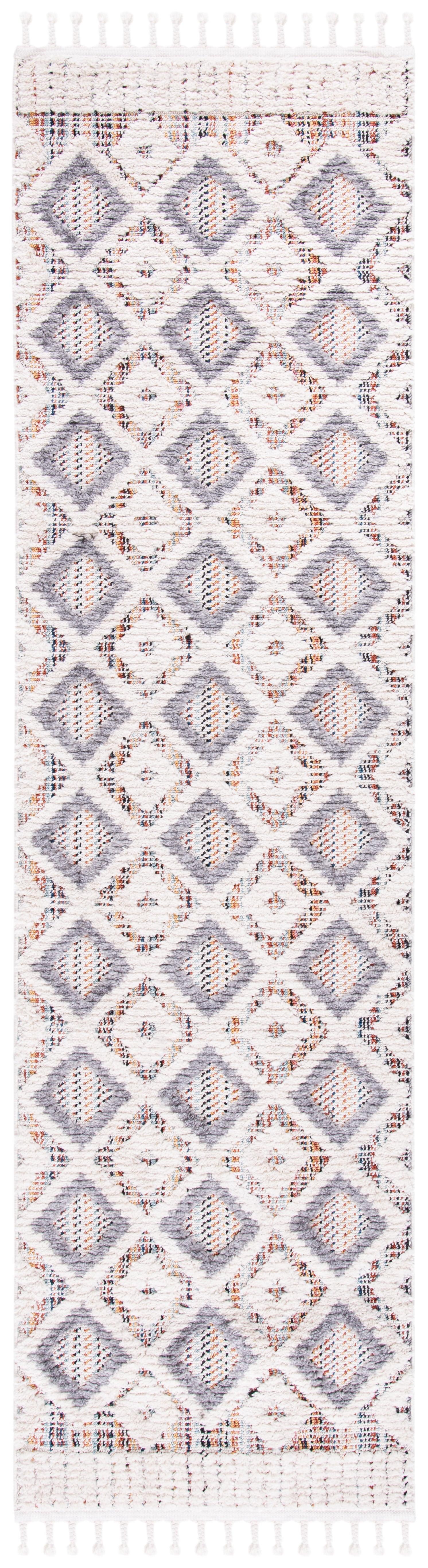 Marrakesh MRK523 Power Loomed Runner Rug - Grey/Multi - 2'2"x6' - Safavieh.