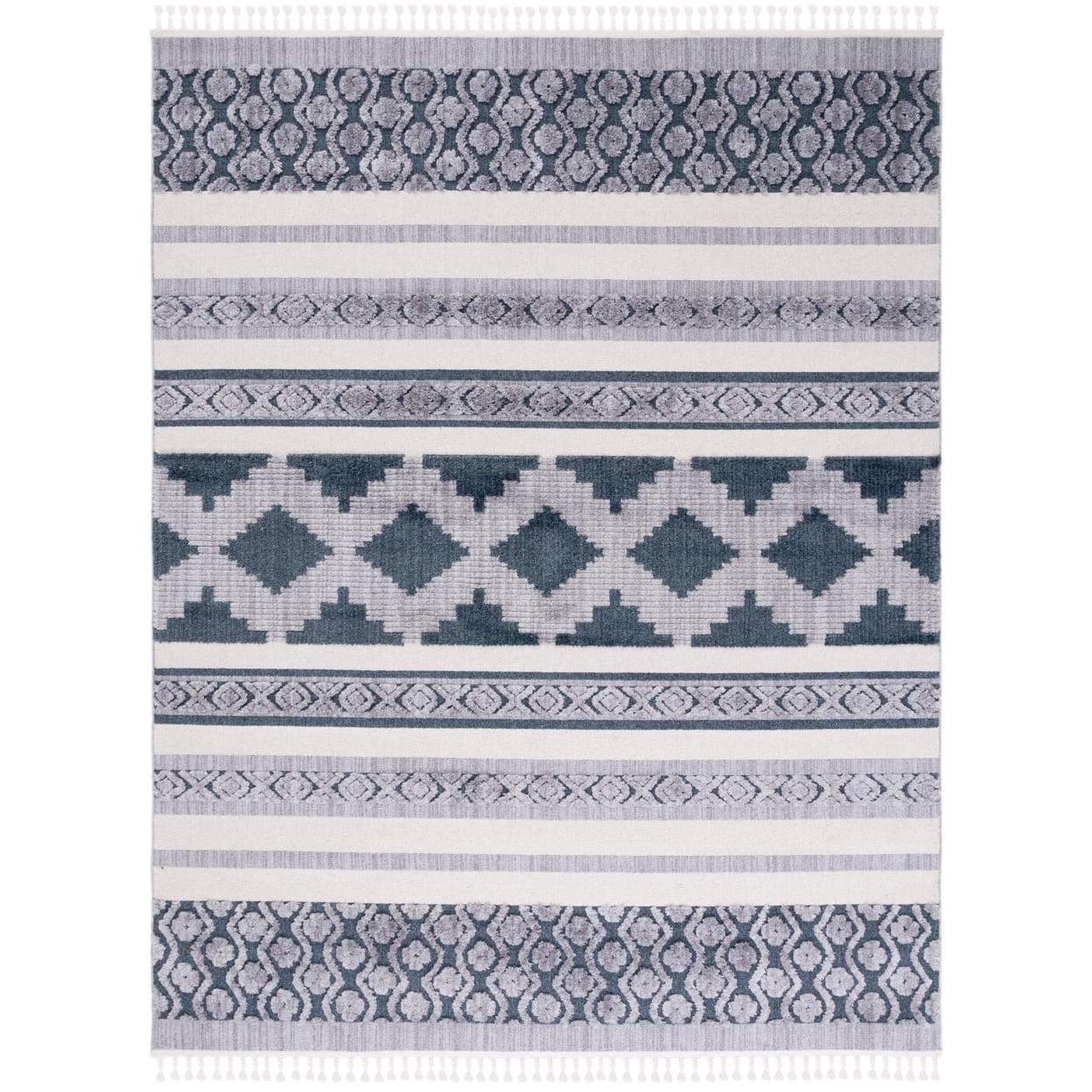 Marrakesh MRK515 Power Loomed Indoor Area Rug - Ivory/Blue - 8'x10' - Safavieh