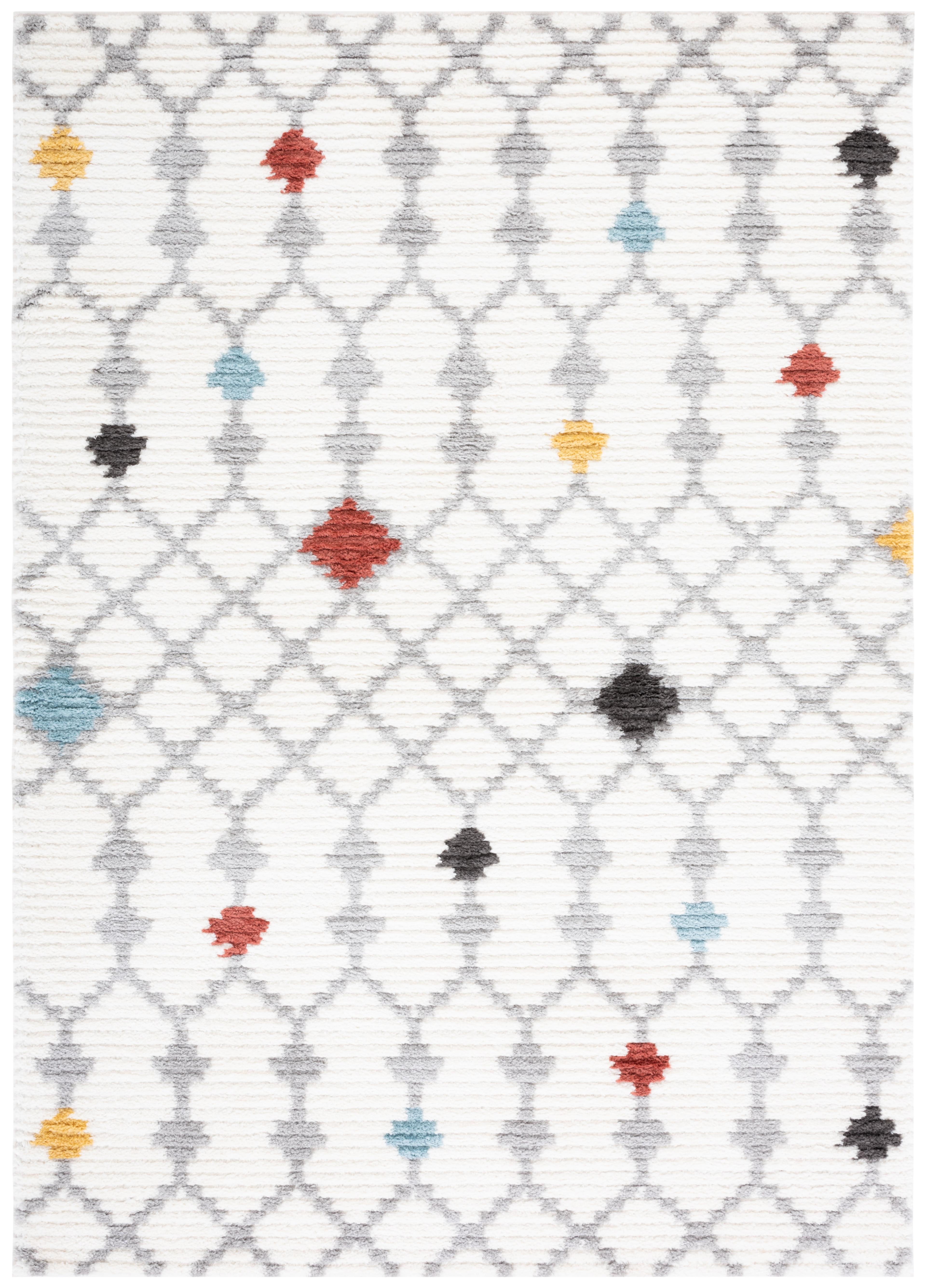 Marrakesh MRK312 Power Loomed Area Rug - Ivory/Gray - 5'5"x7'7" - Safavieh.