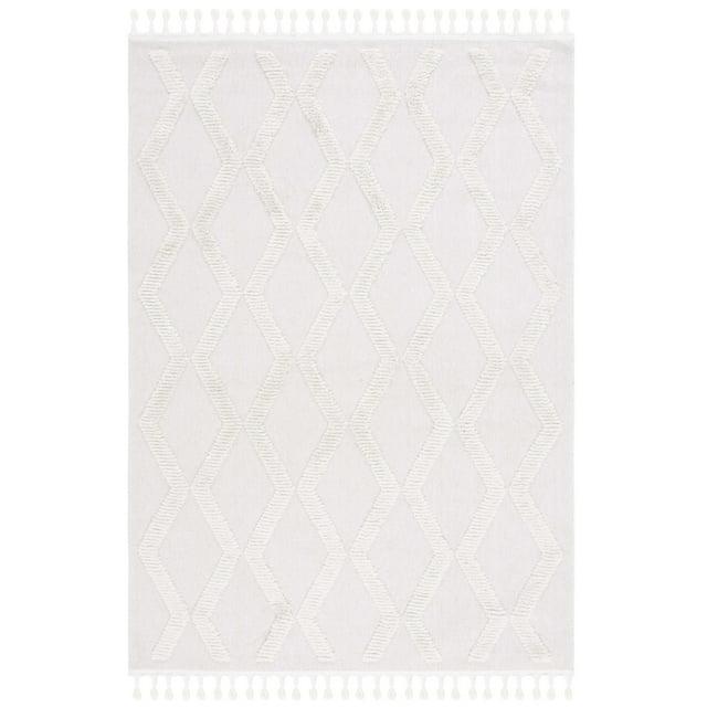 Marrakesh MRK554 Power Loomed Area Rug - Ivory/Ivory - 5'3"x7'6" - Safavieh.