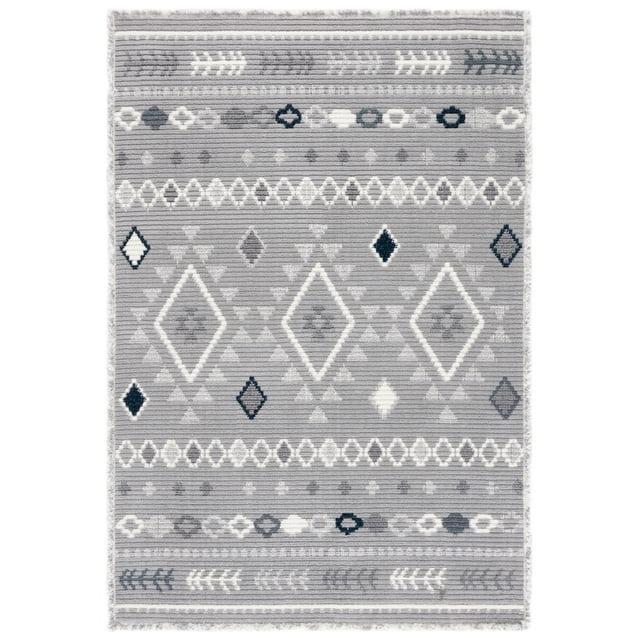Marrakesh MRK606 Power Loomed Area Rug - Gray/Light Gray - 8'x10' - Safavieh.