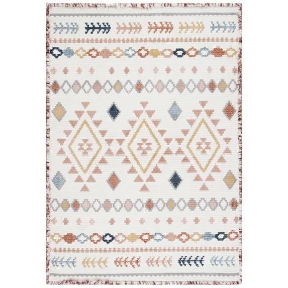 Marrakesh MRK606 Power Loomed Area Rug - Ivory/Multi - 5'3"x7'6" - Safavieh.