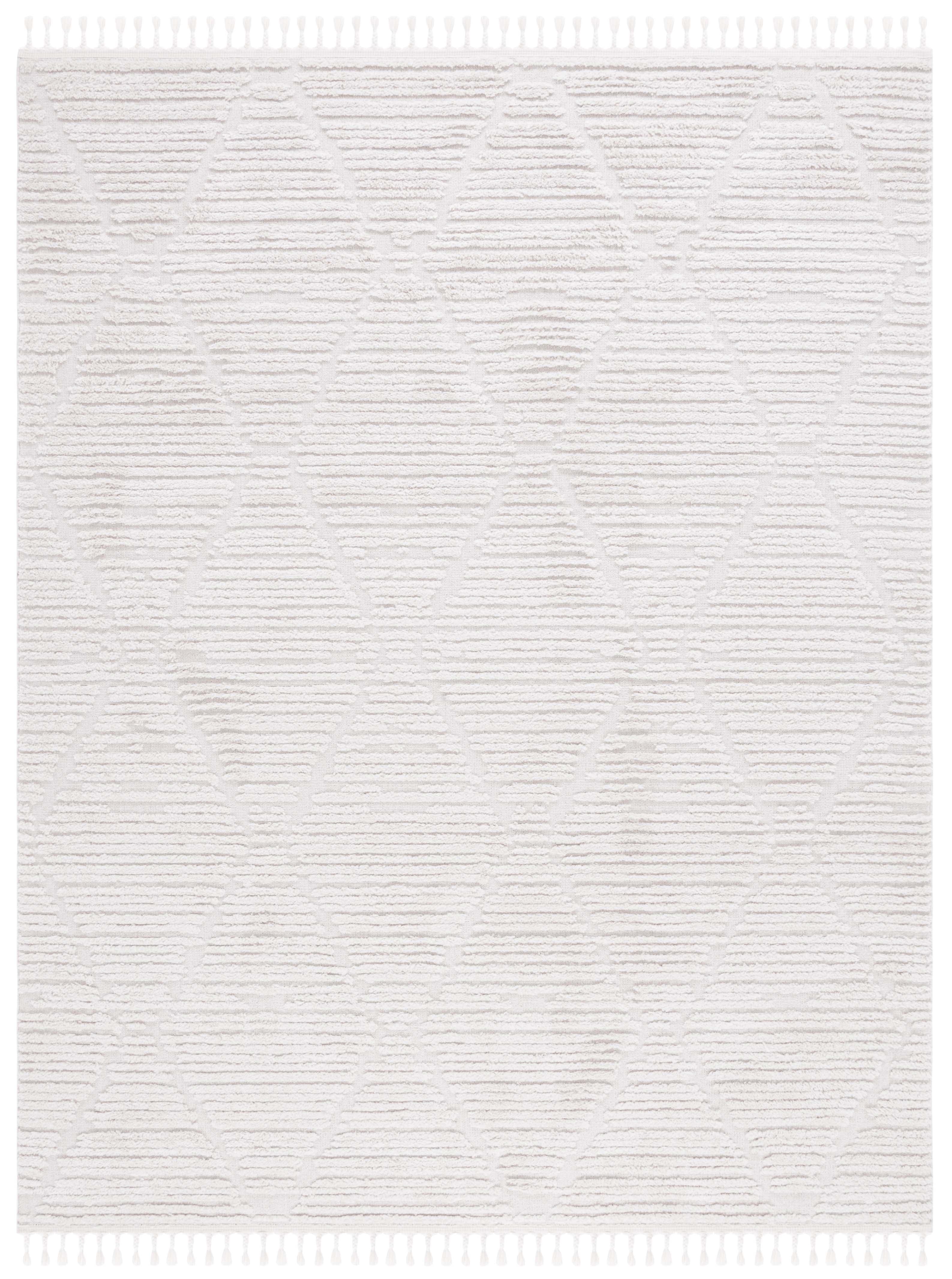 SAFAVIEH Marrakesh Naila Geometric Polyester Area Rug, Beige, 10' x 14'