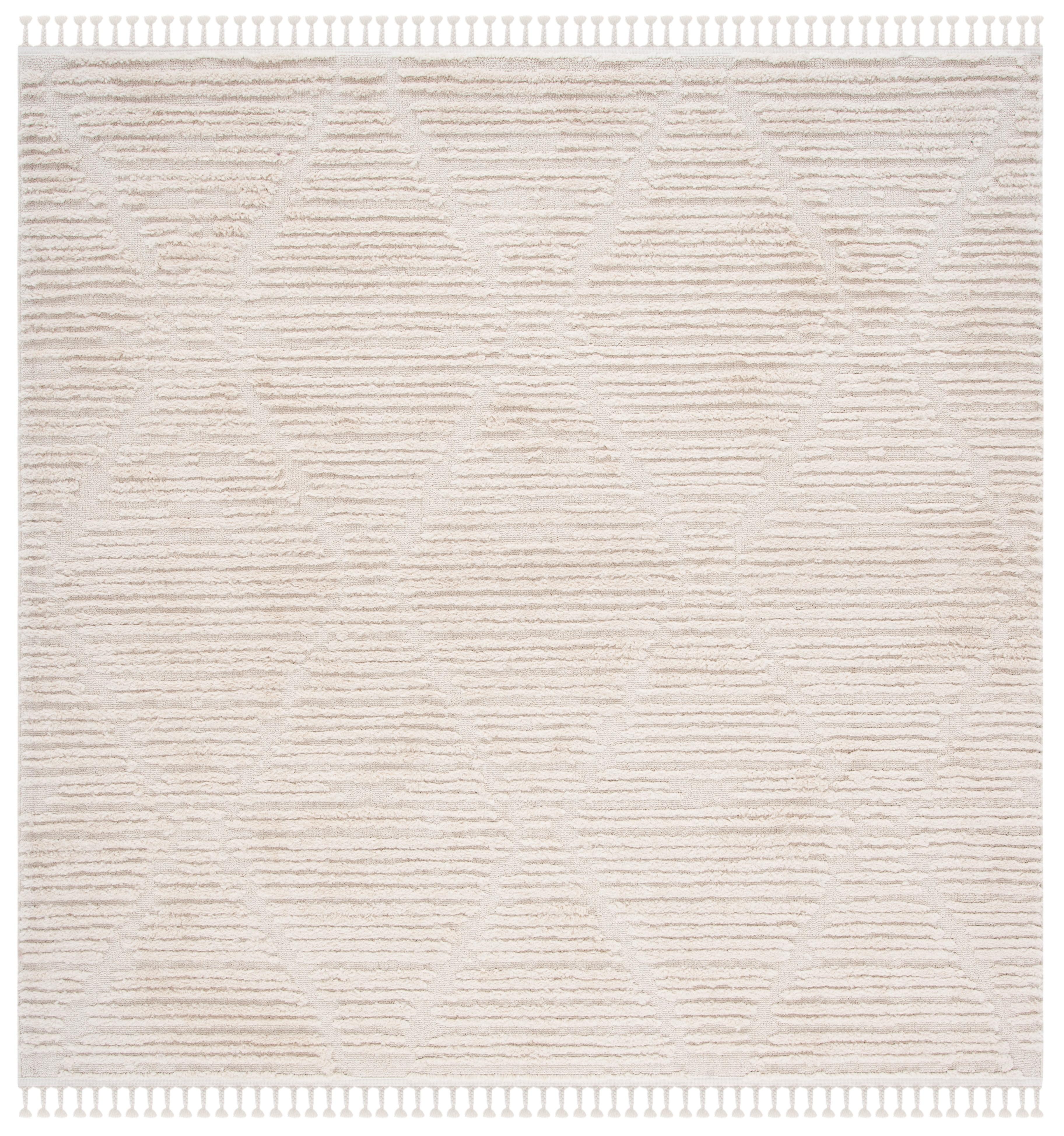 Marrakesh MRK517 Power Loomed Area Rug - Beige - 8'x8' - Safavieh.