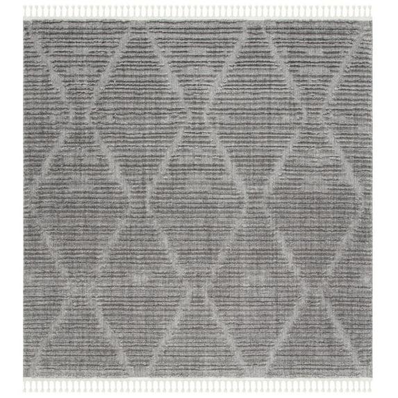 Marrakesh MRK517 Power Loomed Indoor Area Rug - Grey - 6'7"x6'7" - Safavieh