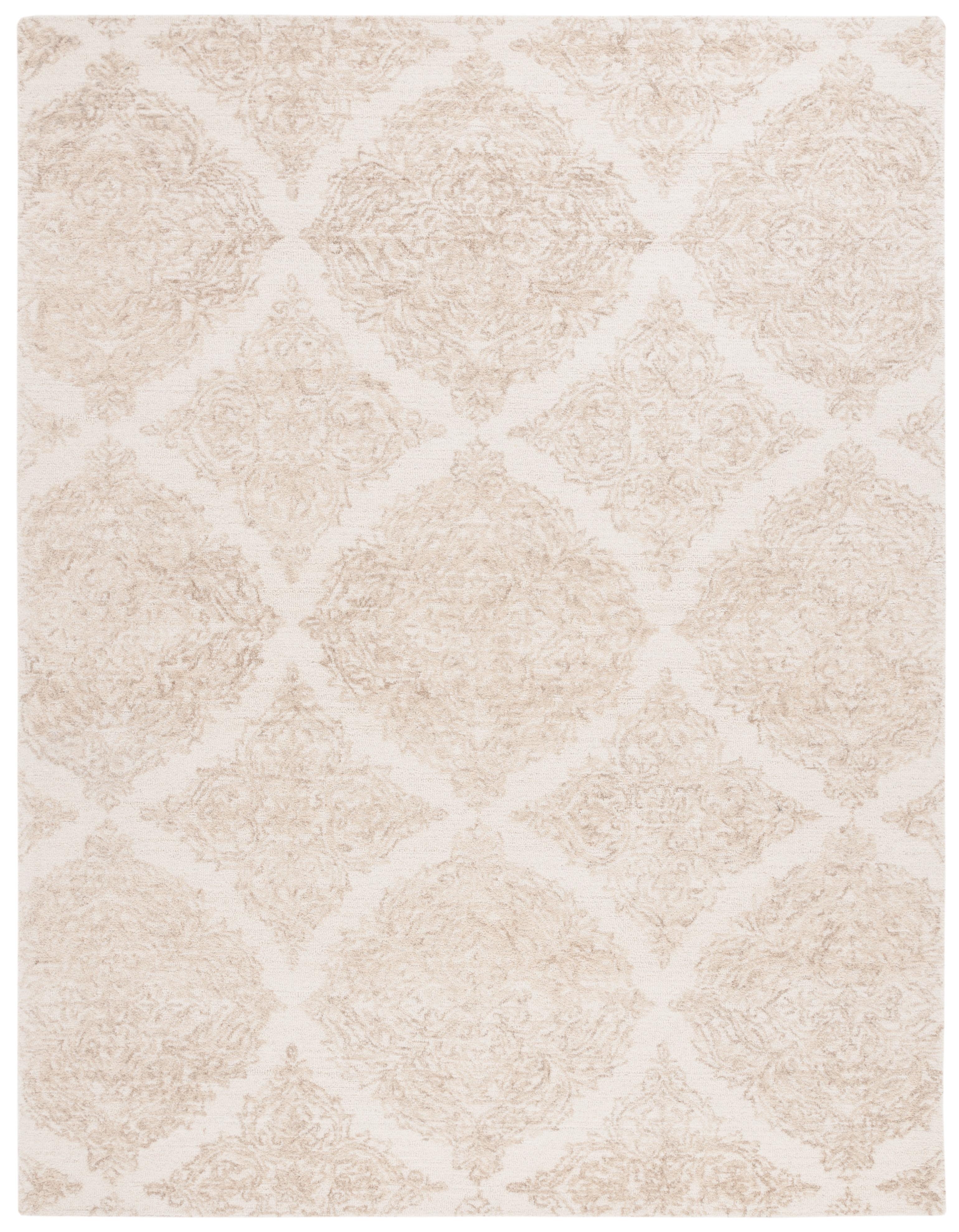 Hand Tufted Wool Damask Rug