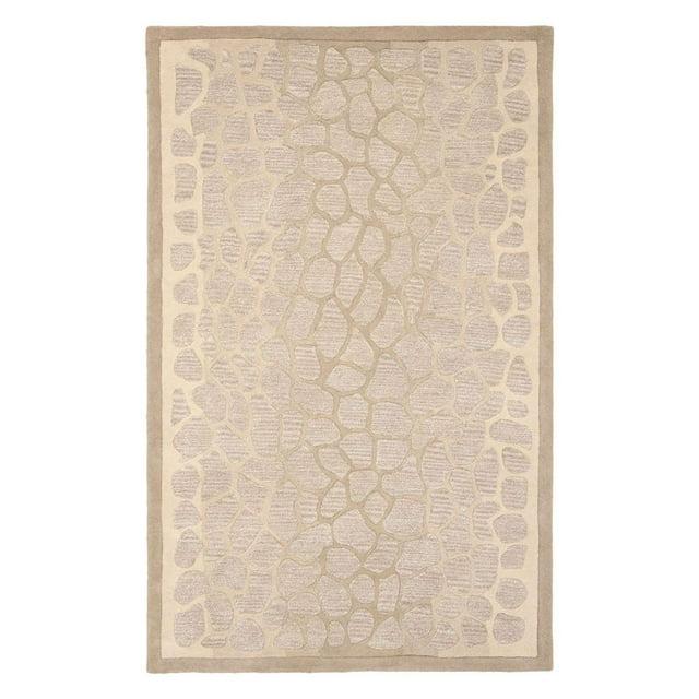 Martha Stewart Arusha - MSR3615 - Indoor Hand Tufted Area Rugs - B Wheat F Bge - 4'x6'