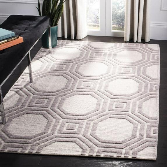 Martha Stewart Puzzle Hand Woven Wool Geometric Rug