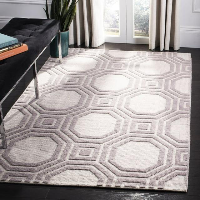 Martha Stewart Puzzle Hand Woven Wool Geometric Rug