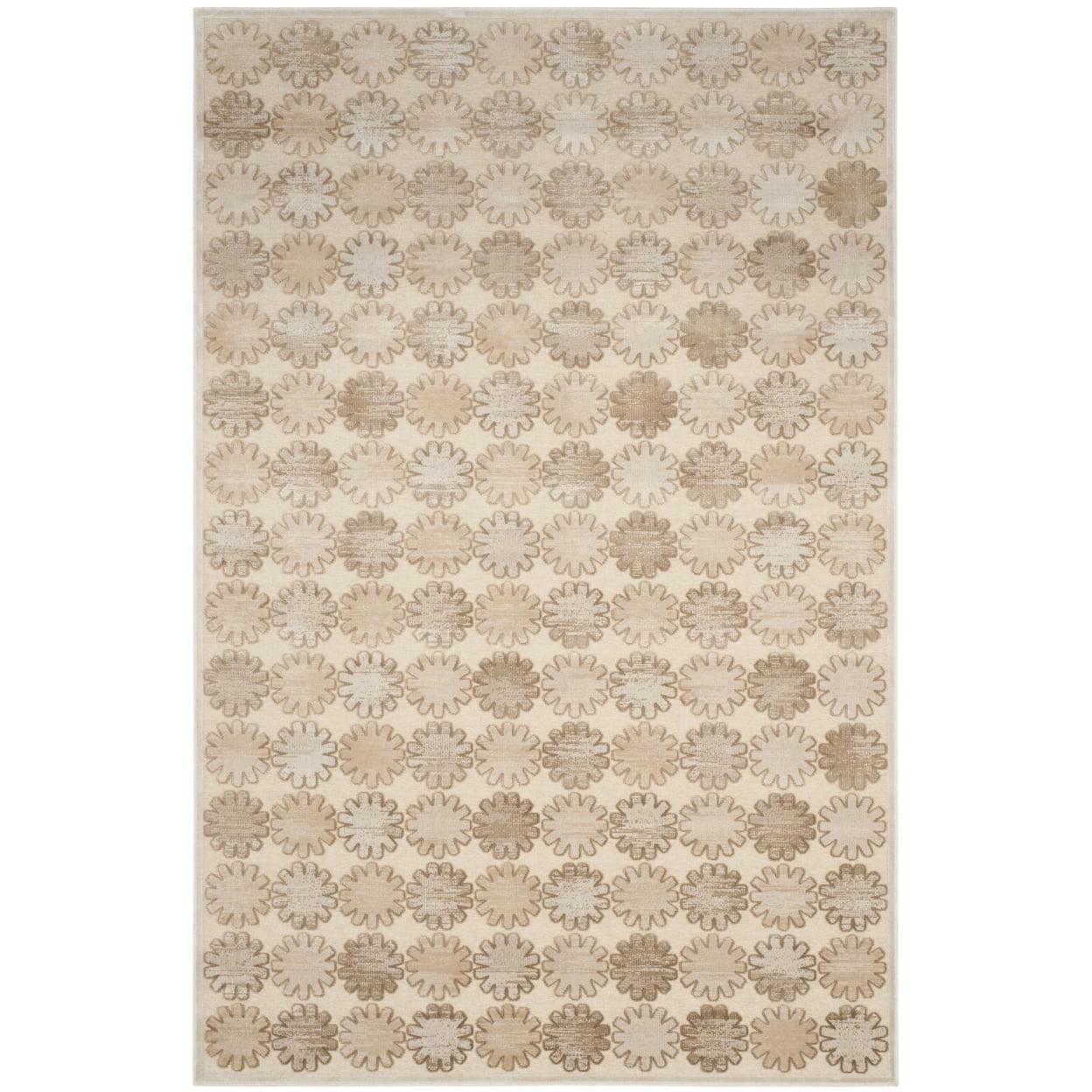 Martha Stewart Collection - MSR7430 - Indoor Power Loomed Area Rugs - Stone/Cream - 5'1"x7'6"
