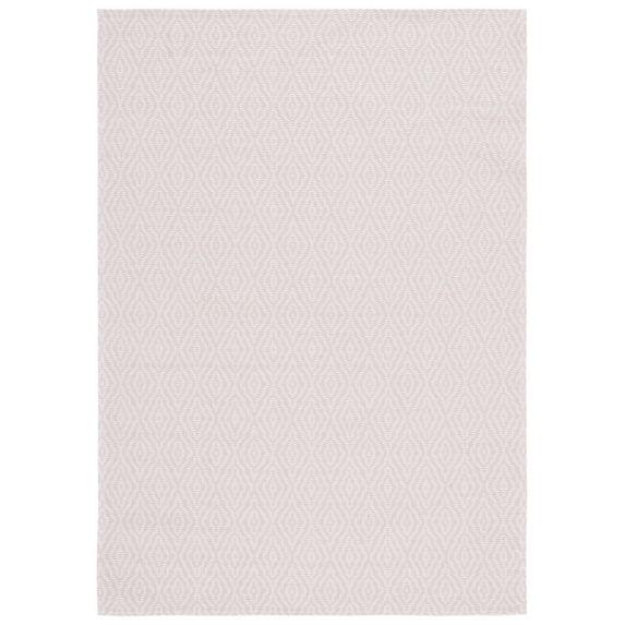 Martha Stewart Rugs Martha Stewart 484 Cotton Geometric Rug in Pink/Ivory