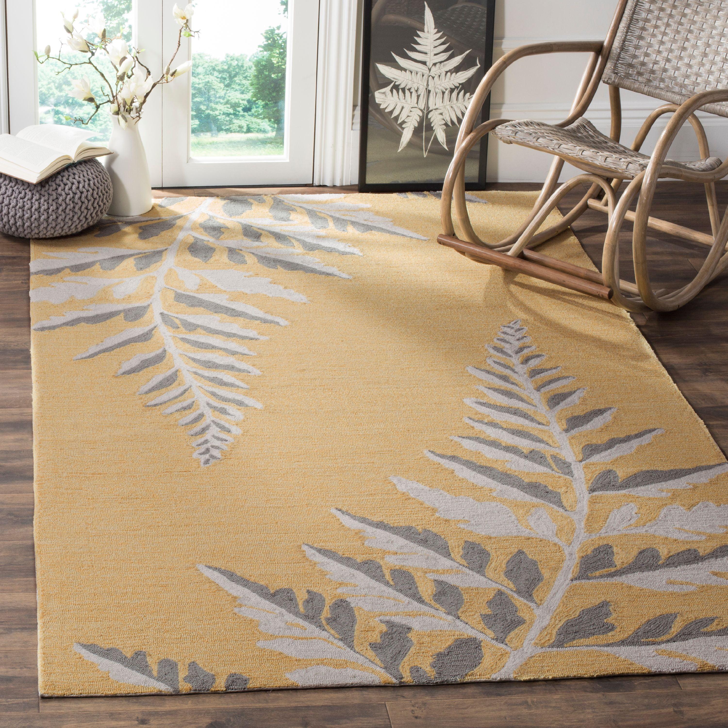 Martha Stewart Hand Hooked Performance Floral Rug