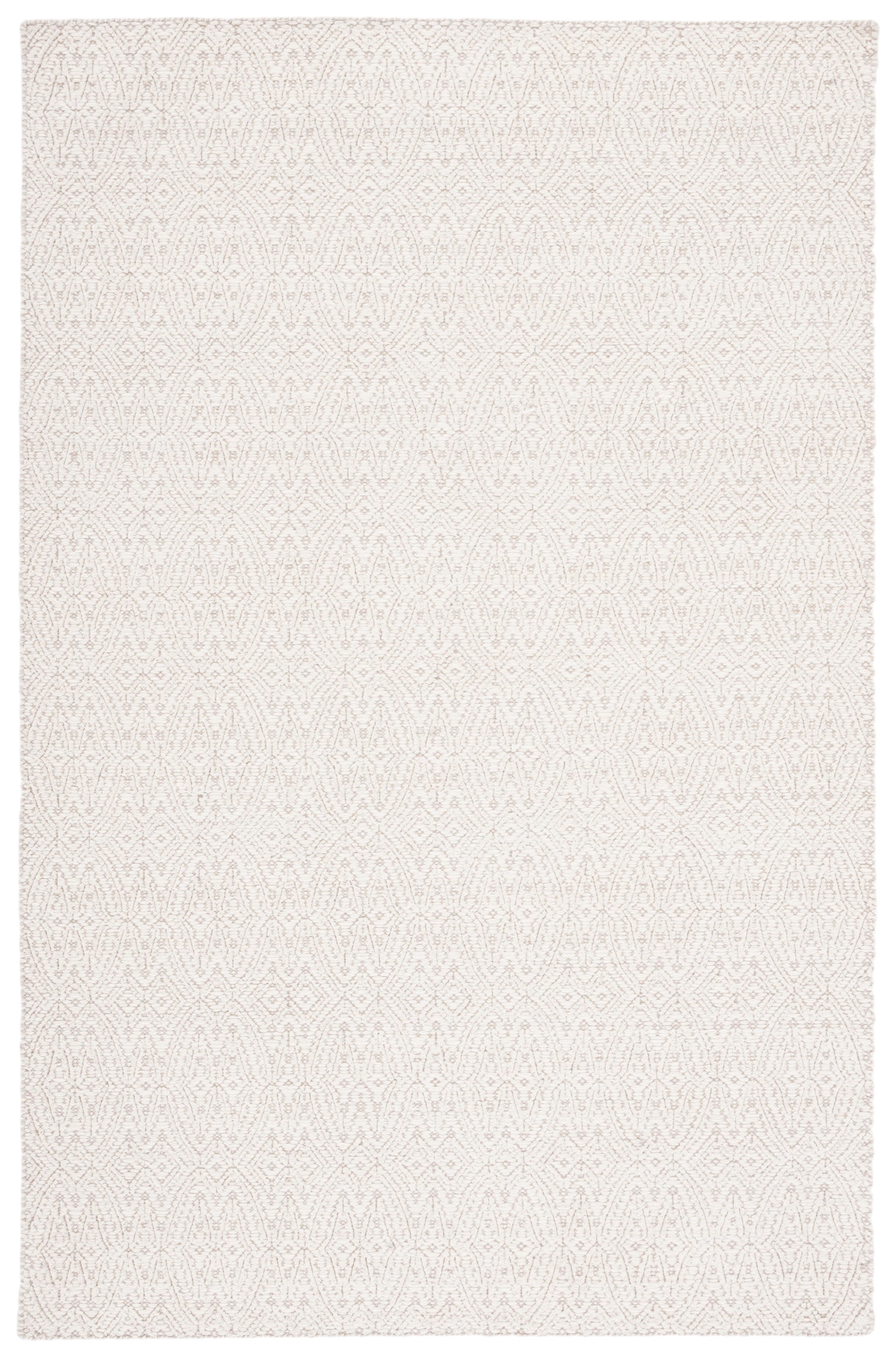 Ivory Handmade Wool 4' x 6' Tufted Area Rug