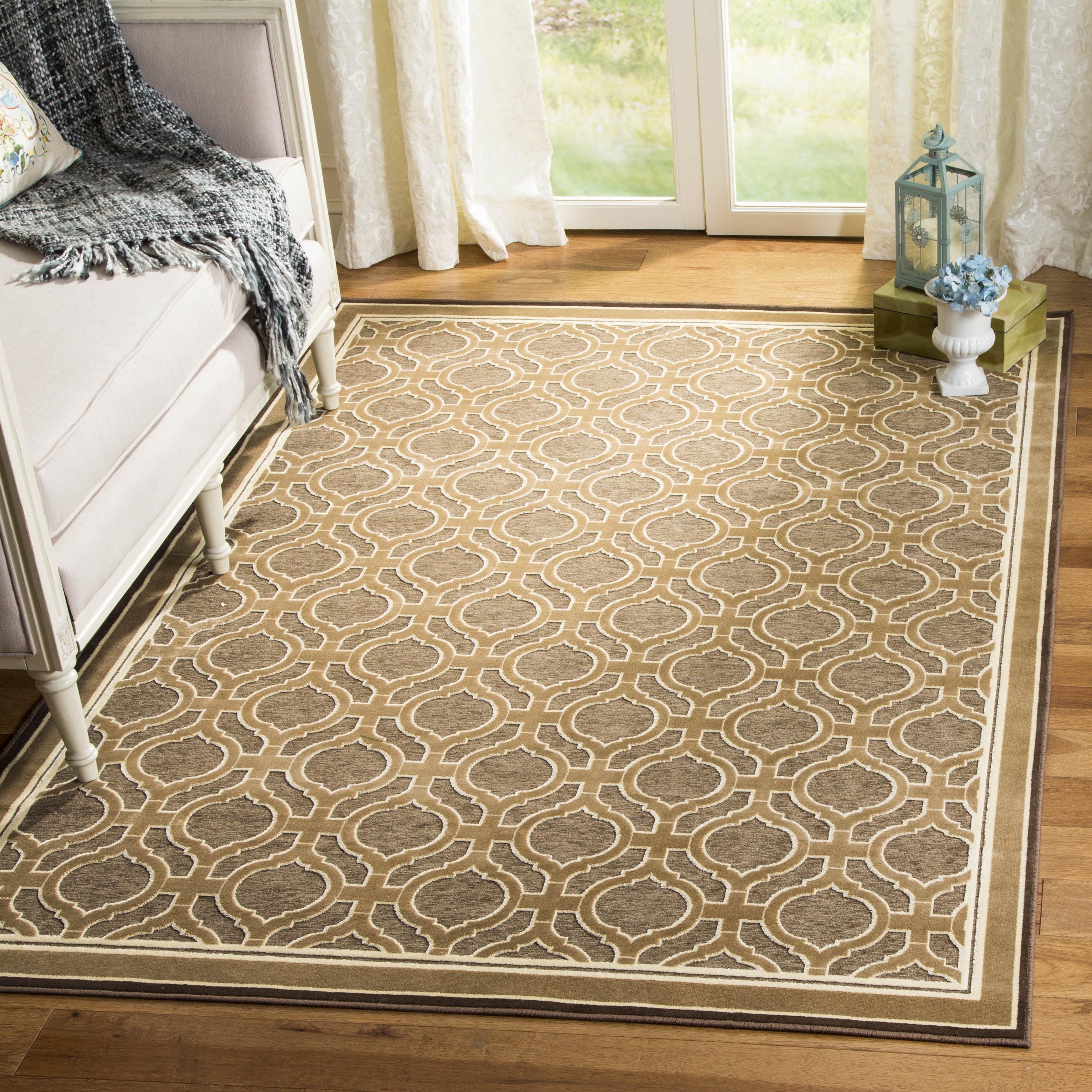 Hand Tufted Geometric Wool and Viscose Area Rug