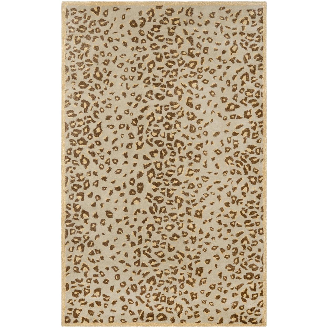 SAFAVIEH Martha Stewart Kalahari Spotted Area Rug, Horizon Sandbeige, 5' x 8'