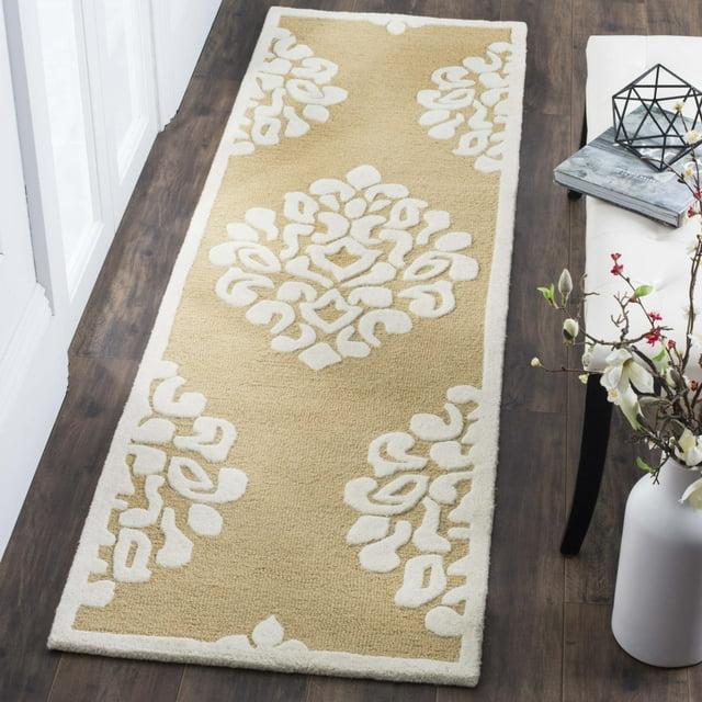 Floret Martha Stewart Hand Tufted Wool Damask Rug