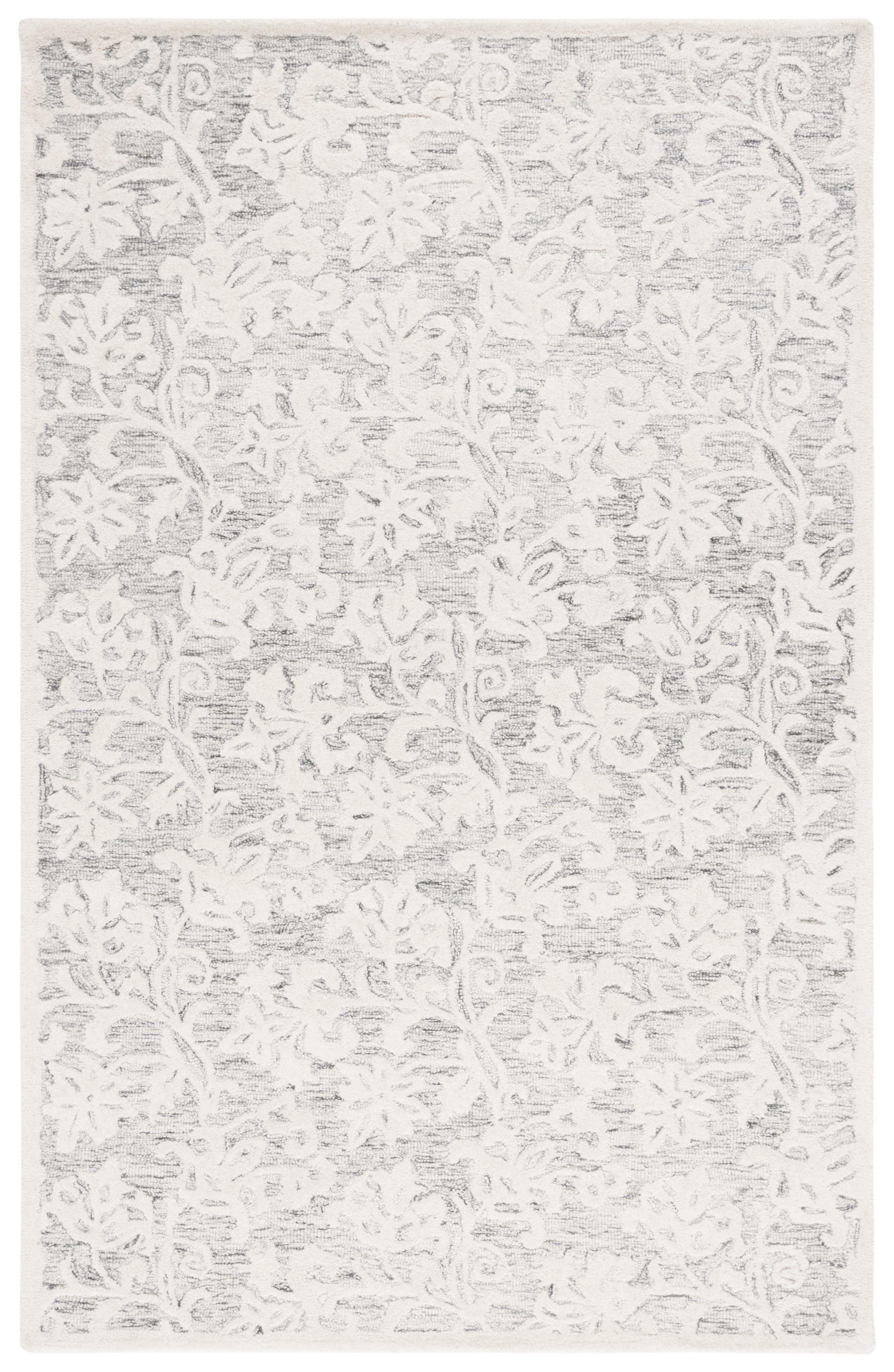 Msr Metro Hand Tufted Wool Floral Rug