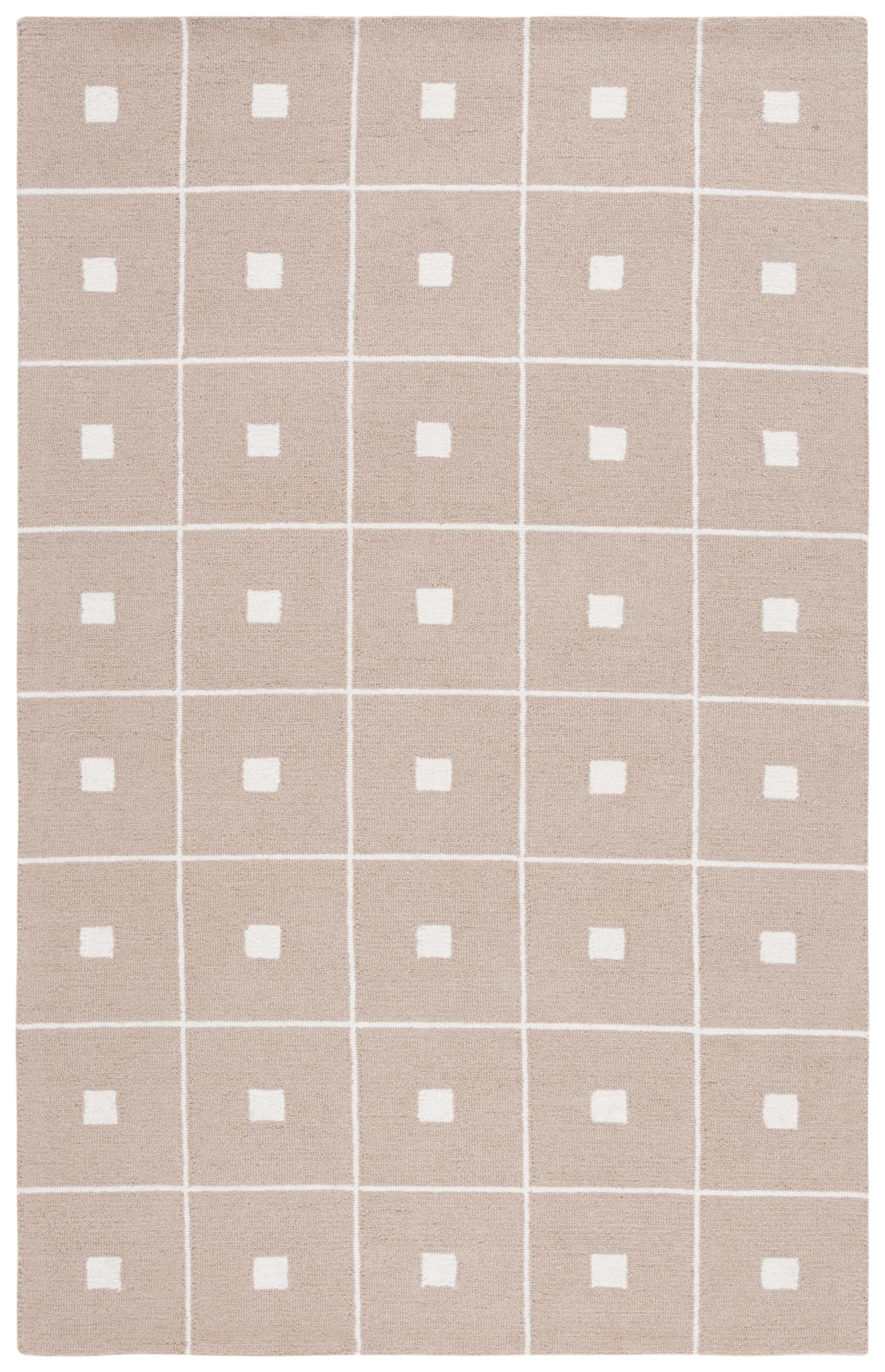 Martha Stewart 300 Hand Tufted 85% Wool And 15% Cotton With Latex Geometric Rug