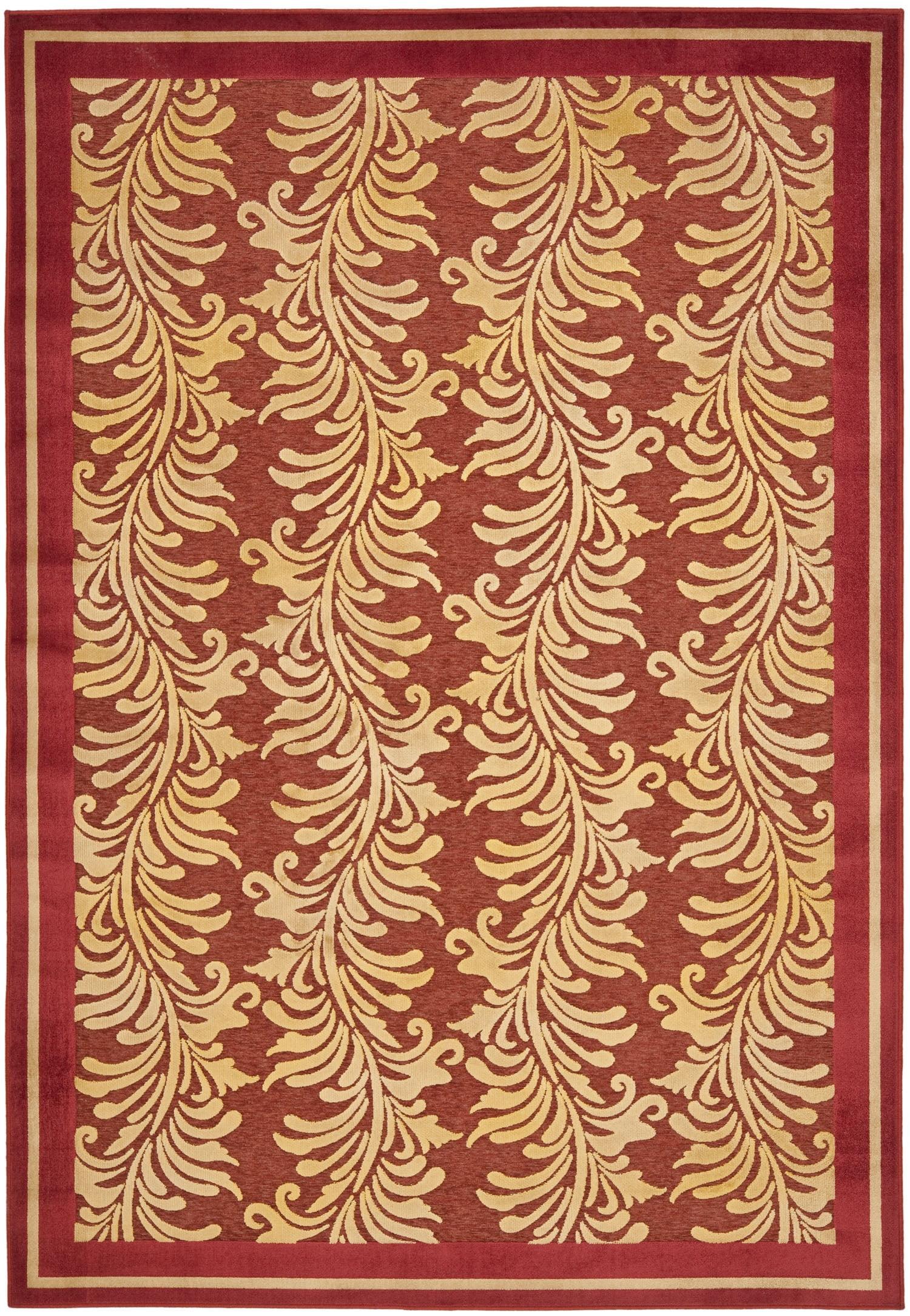 Plume Viscose Floral Rug