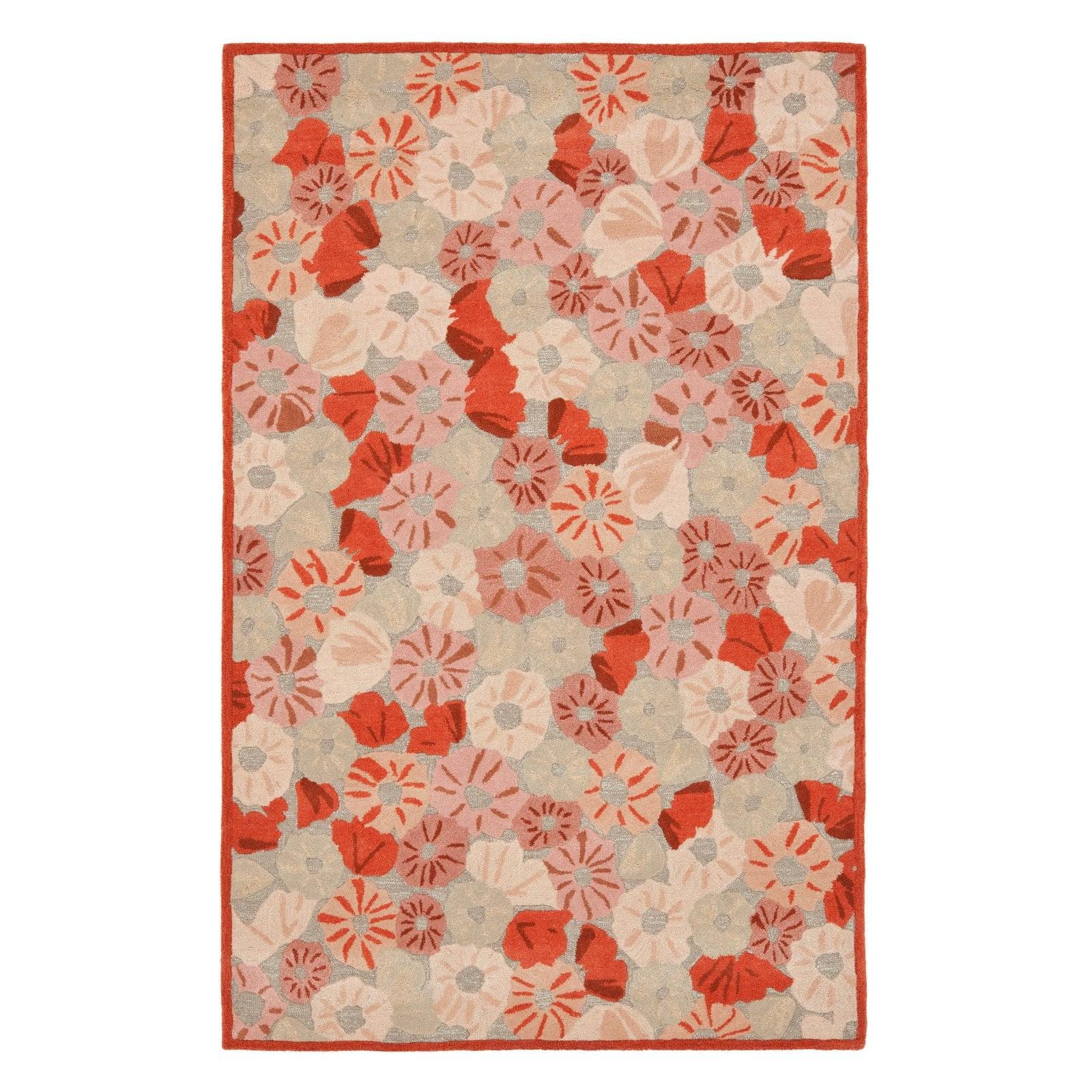 Floral Hand Tufted Floral Rug