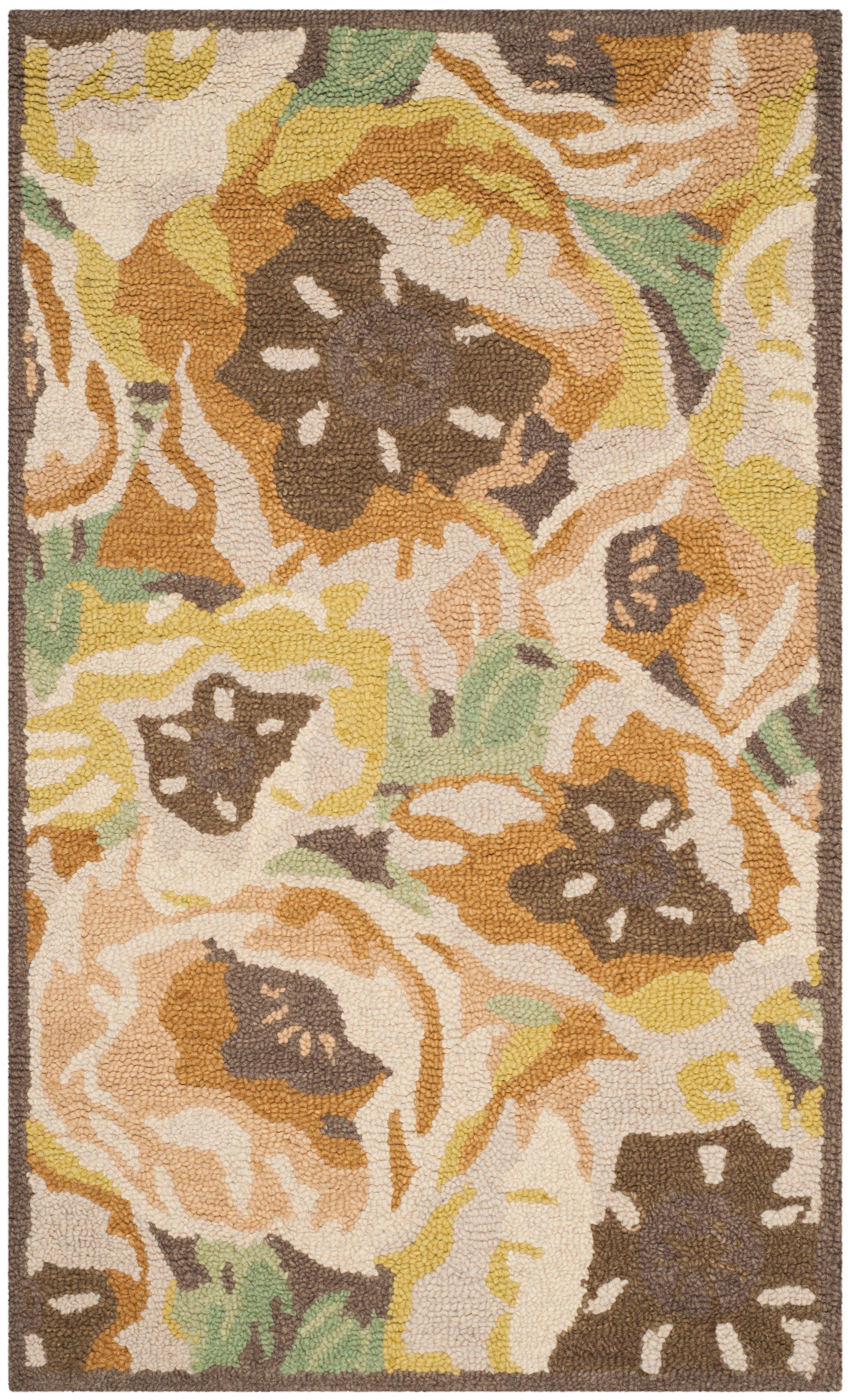 Hand Tufted Wool Floral Rug