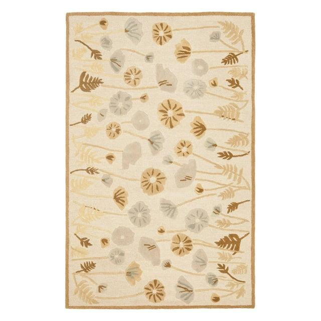 Martha Stewart Poppy Glossary - MSR3627 - Indoor Hand Tufted Runners - Nutshell/Brown - 2'6"x4'3"