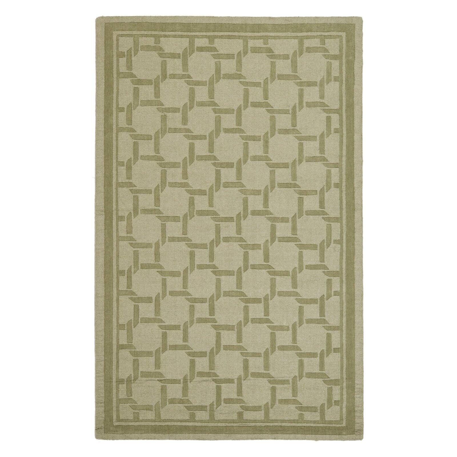 Pumpkin Seed 4' x 6' Handmade Tufted Wool Geometric Rug