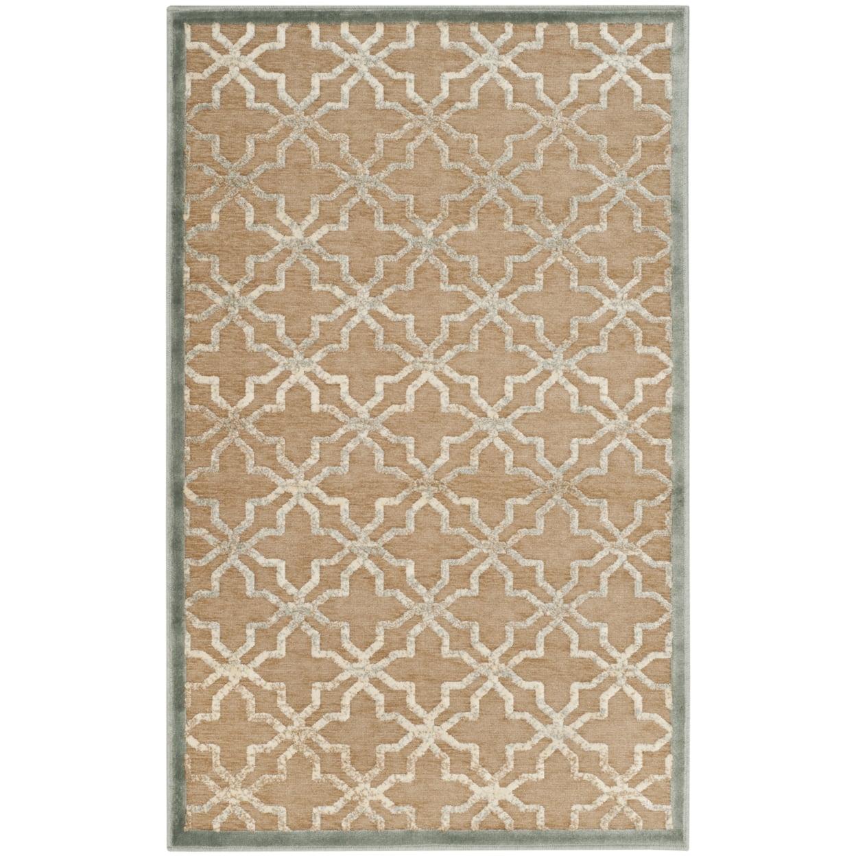 Star Gradient Viscose Geometric Rug