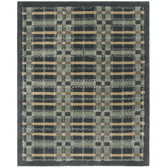 SAFAVIEH Martha Stewart Thalia Colorweave Plaid Area Rug, Wrought Iron Navy, 5' x 8'