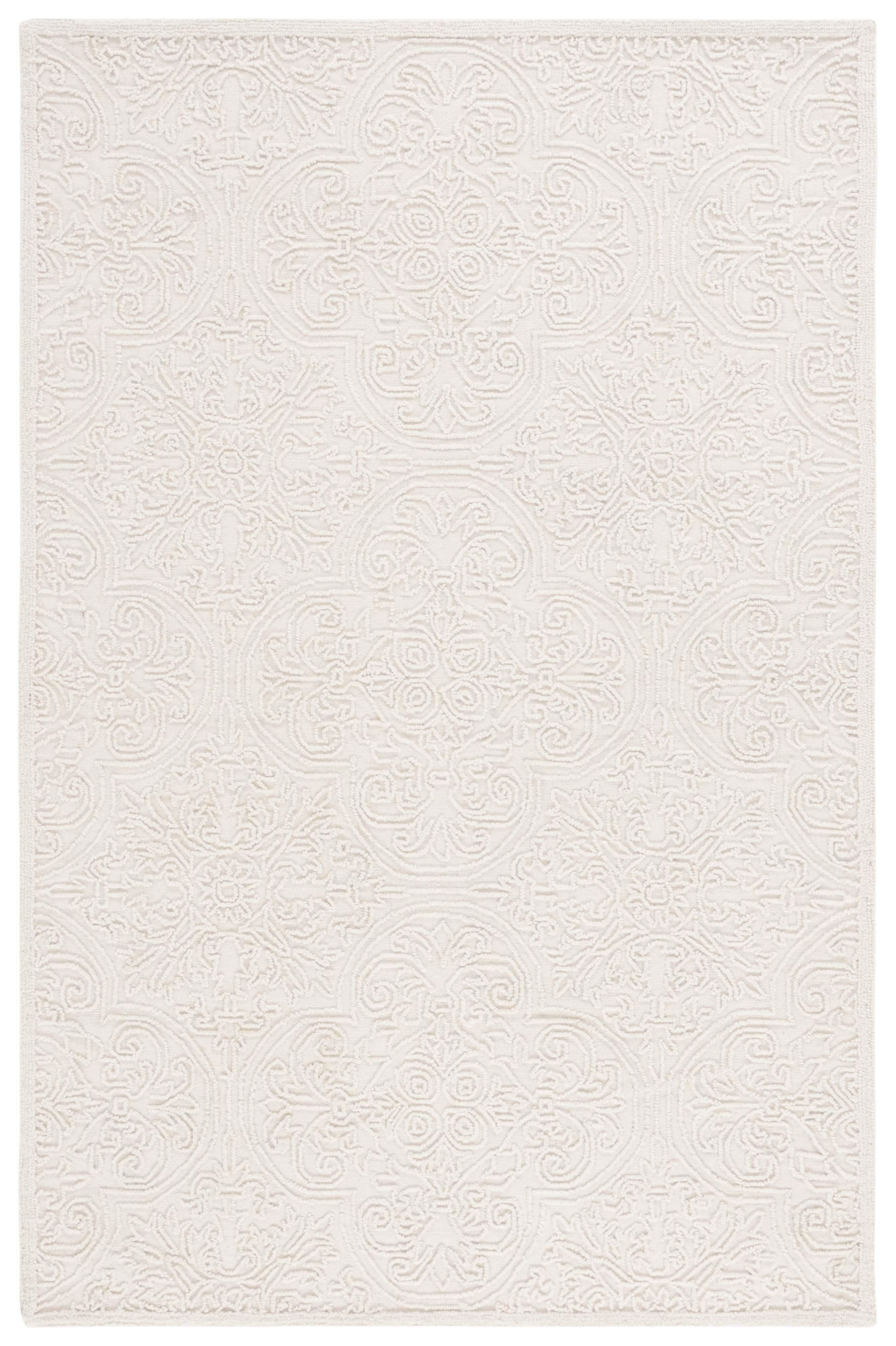 Martha Stewart Trace - MSR3511 - Indoor Hand Tufted Area Rugs - Ivory - 4'x6'